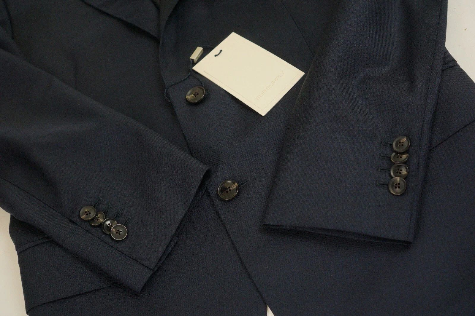 Suitsupply Men Suitsupply Suit Lazio Single Breasted Navy Blue US46S Size 46S - 5 Thumbnail
