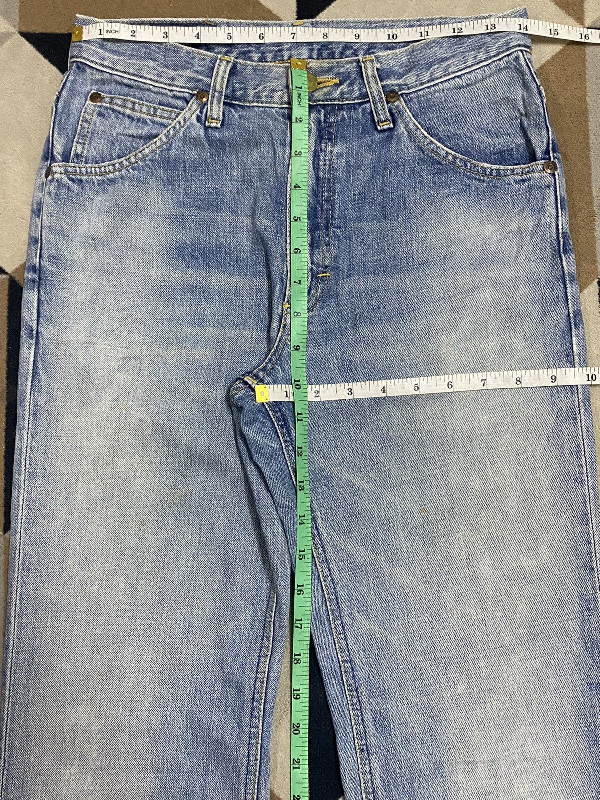 Lee Vintage Lee Riders Faded Wash Distressed Bootcut Jeans Size US 28 / EU 44 - 11 Thumbnail
