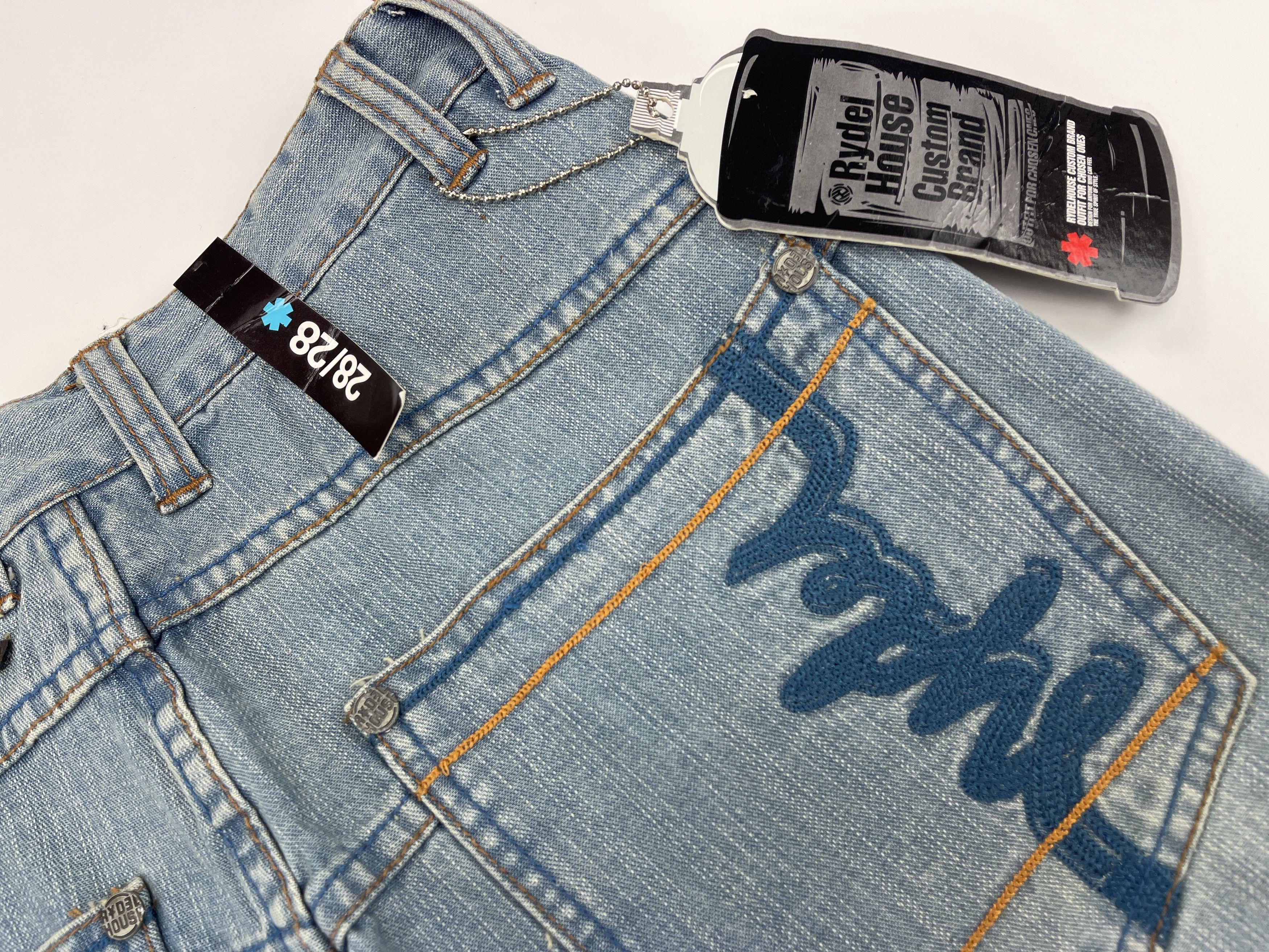 Vintage Rydel House shorts, vintage jeans 90s hip hop 1990s baggy 28 Size US 28 / EU 44 - 6 Thumbnail