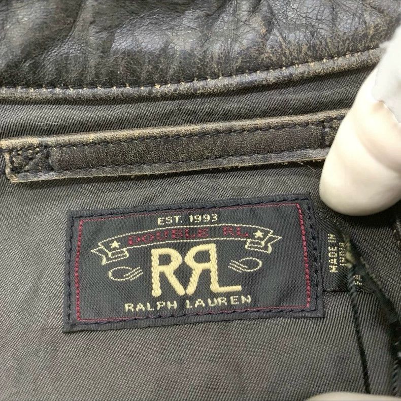 RRL Ralph Lauren RRL Ralph Lauren Tom Hardy Venom Movie Same Leather Jacket Size US L / EU 52-54 / 3 - 4 Thumbnail