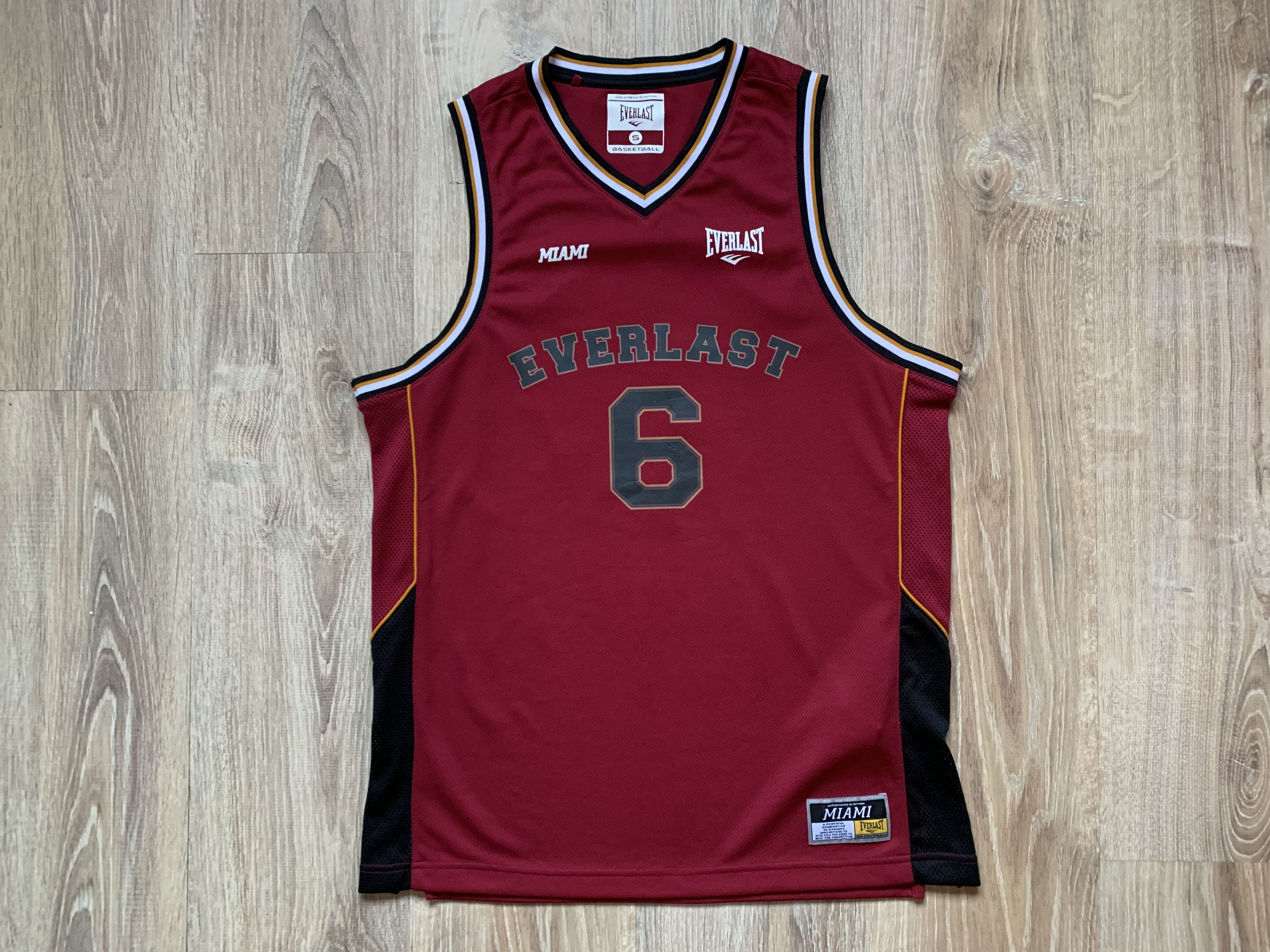 Everlast × NBA Everlast Miami Heat 6 Basketball Printed Jersey Sleeveless Size US S / EU 44-46 / 1 - 10 Thumbnail