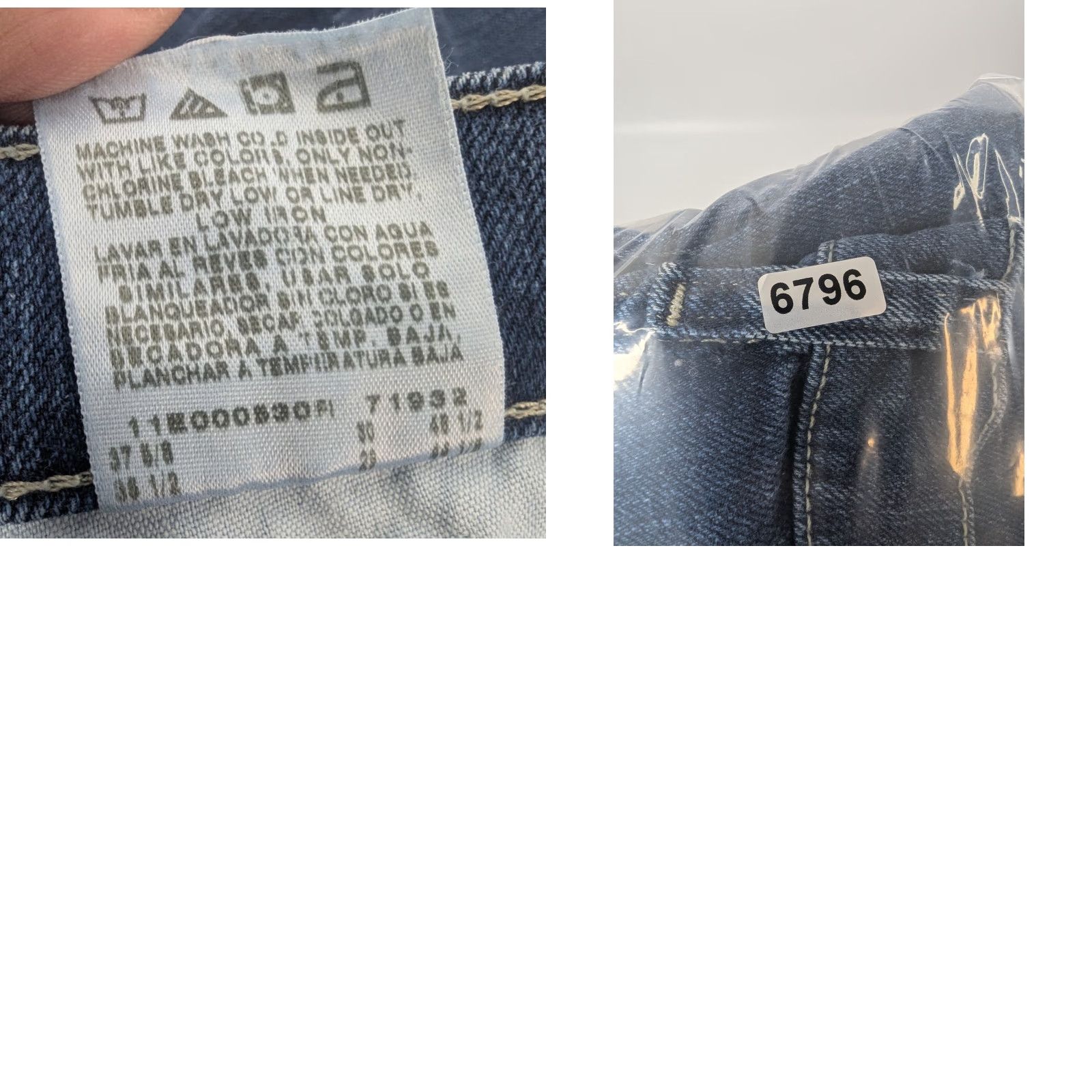 Lee Lee Jeans Women 16 Petite Blue Riders Classic Straight Leg Mid Rise 130M246 Jeans Mens? Size 38" / US 16 / IT 52 - 9 Thumbnail