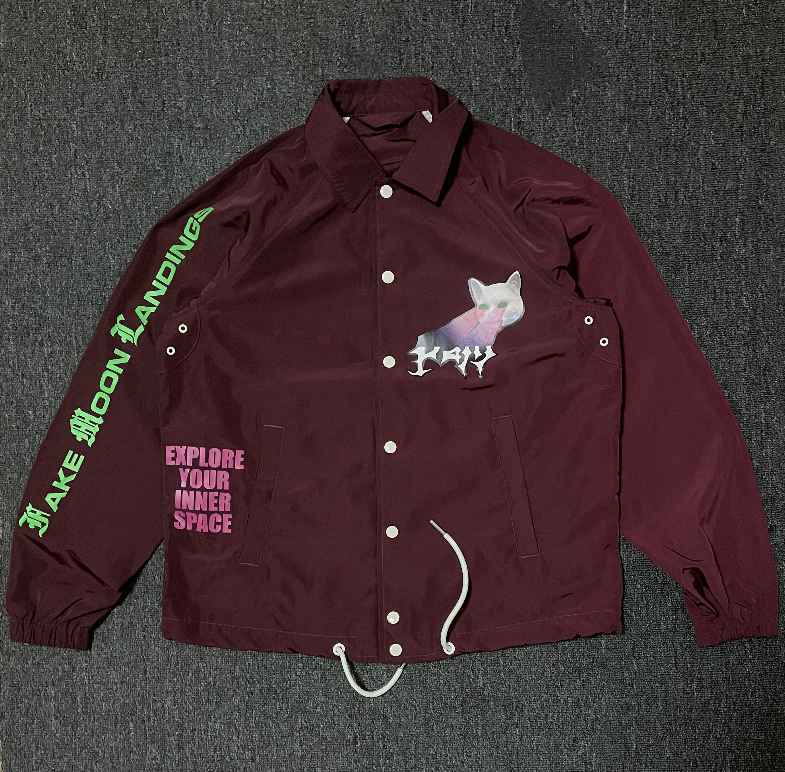 Diesel diesel dark red casual sports jacket, OVERSIZE, size XS Size US XS / EU 42 / 0 - 1 Thumbnail