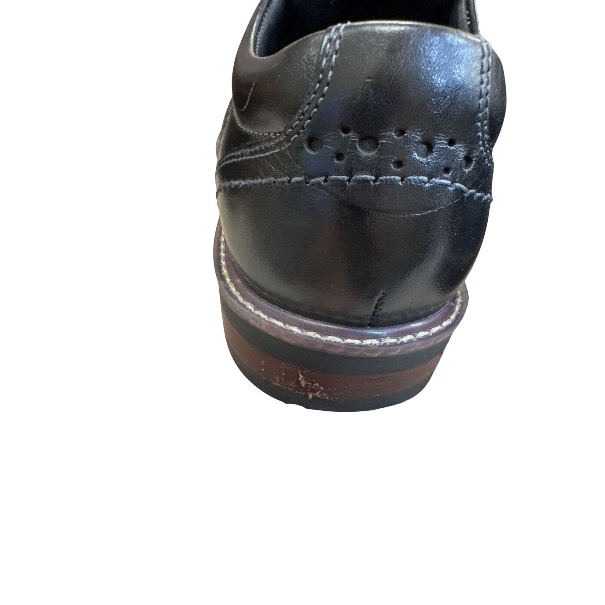 Nunn Bush Nunn Bush Mens Black Leather Oxford Dress Shoes Size 9M SKU Size US 9 / EU 42 - 6 Thumbnail