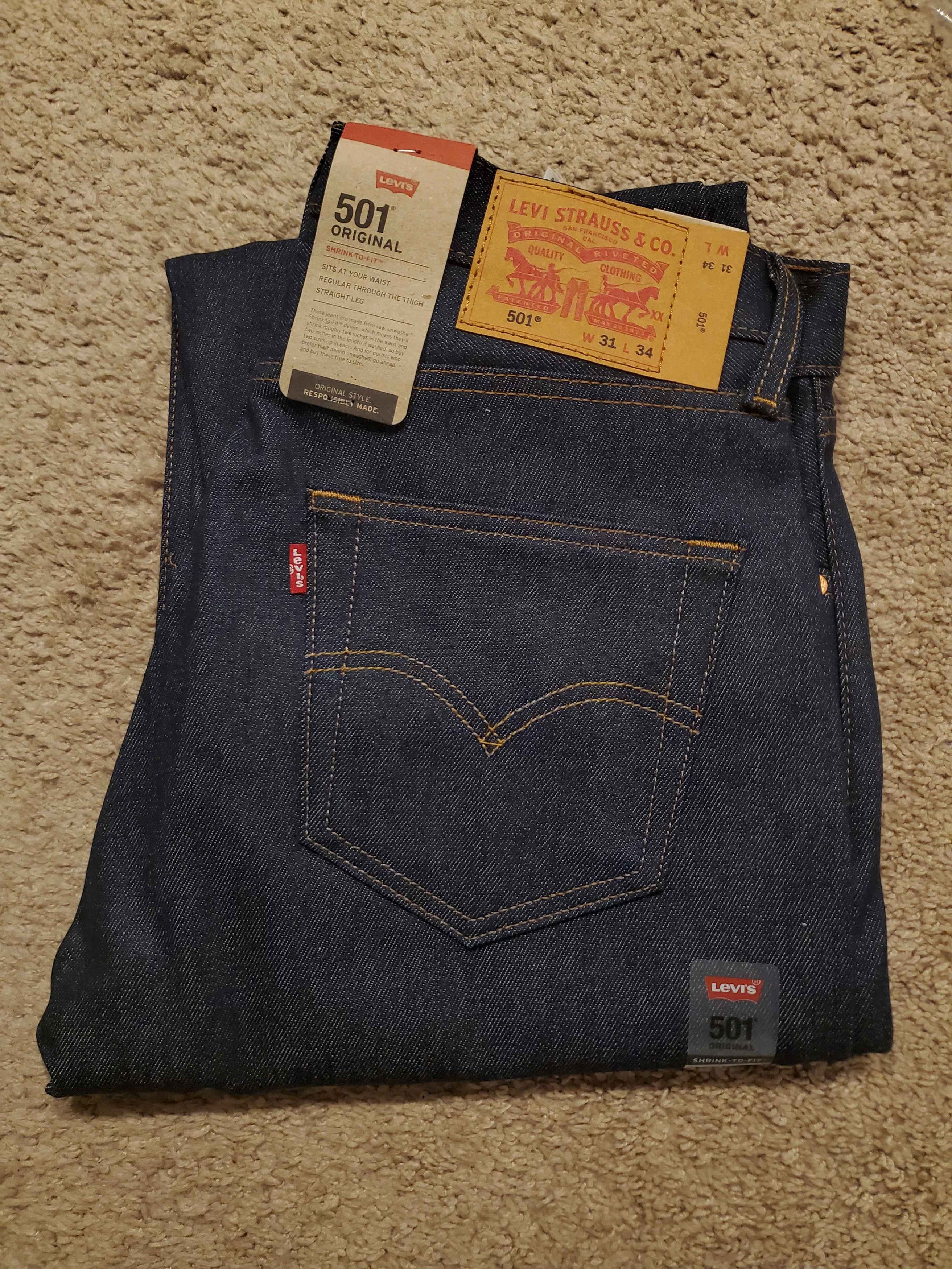 Levi's (New) Levi's Shrink To Fit Jeans Size US 31 - 1 Thumbnail