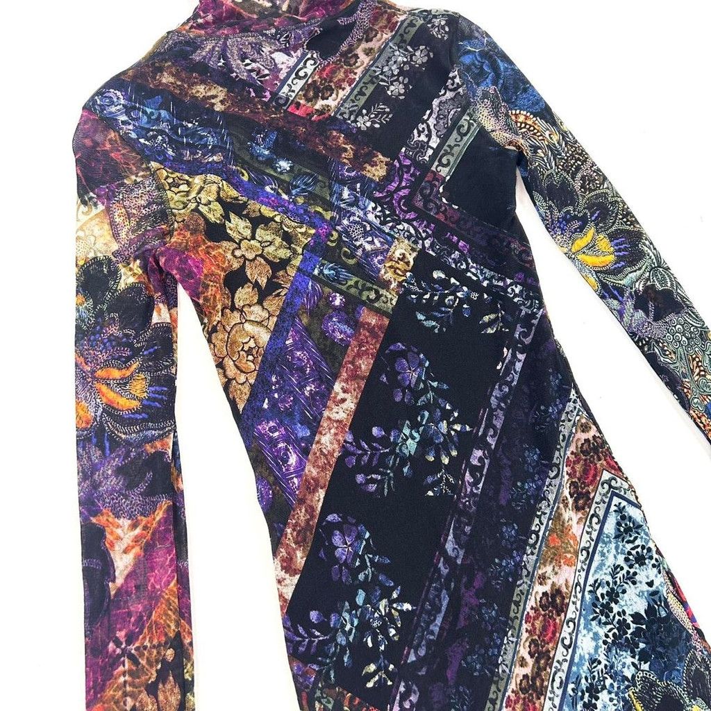 FUZZI vintage FUZZI mesh long sleeve turtleneck dress Size XS / US 0-2 / IT 36-38 - 5 Thumbnail