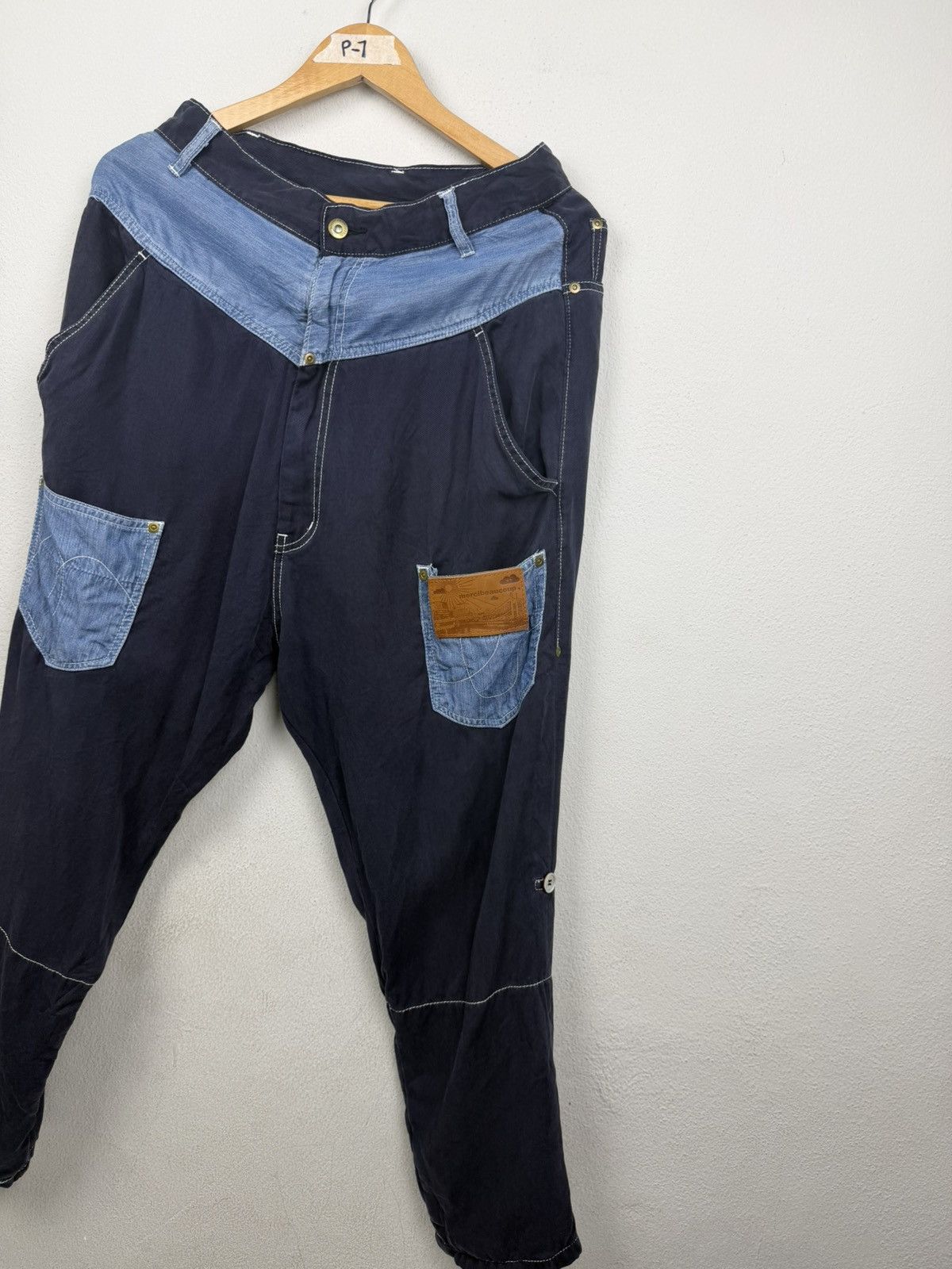mercibeaucoup Vintage Mercibeaucoup Issey Miyake Patchwork Pant Size US 30 / EU 46 - 3 Thumbnail