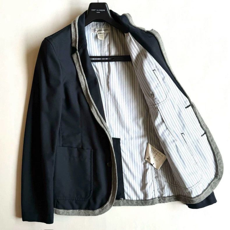 Comme des Garcons Comme des Garcons Shirt lined sweater splicing coat Size S / US 4 / IT 40 - 4 Thumbnail