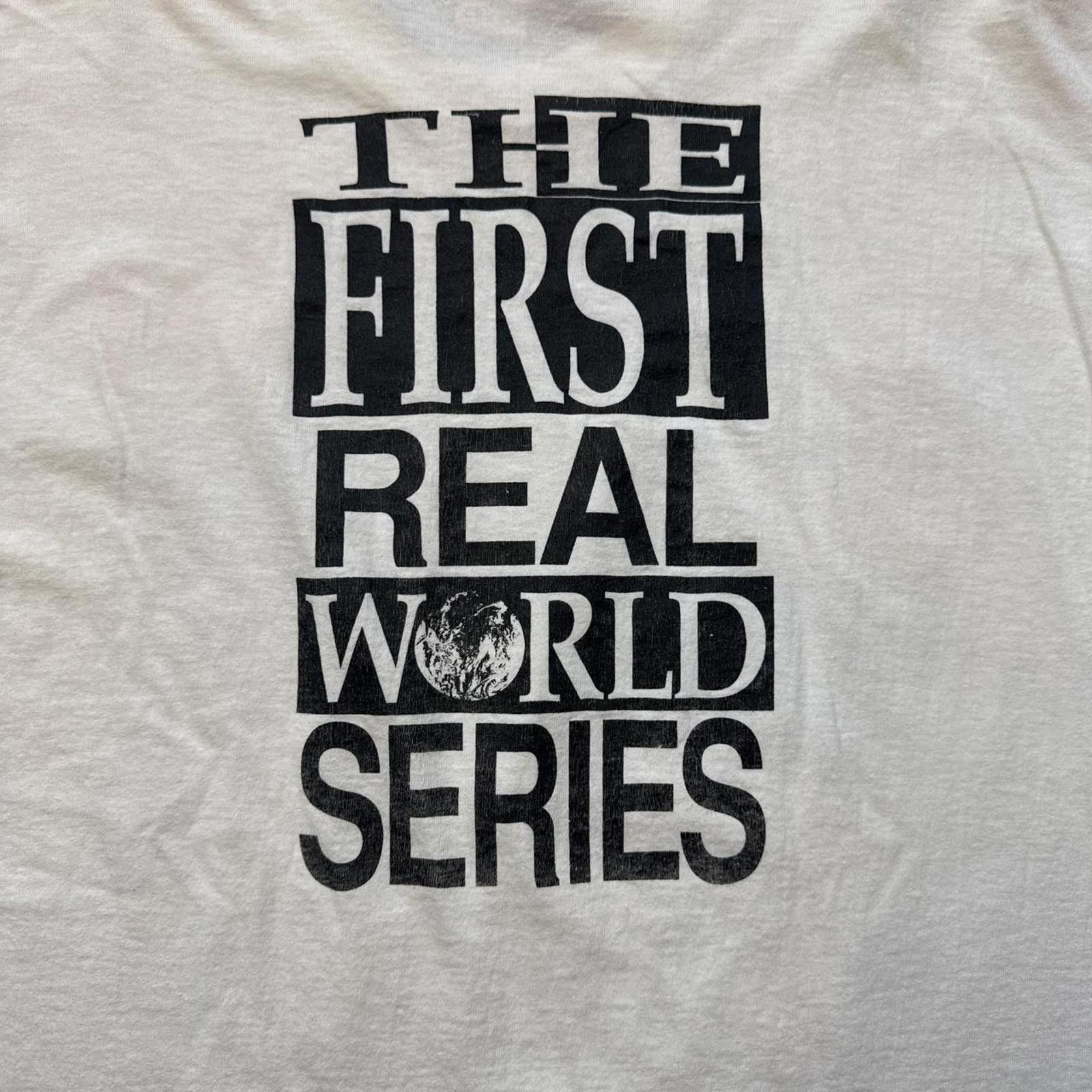 Fruit Of The Loom MBL Blue Jays Vs Braves 1992 "The First World Series" TShirt Size US XL / EU 56 / 4 - 4 Thumbnail