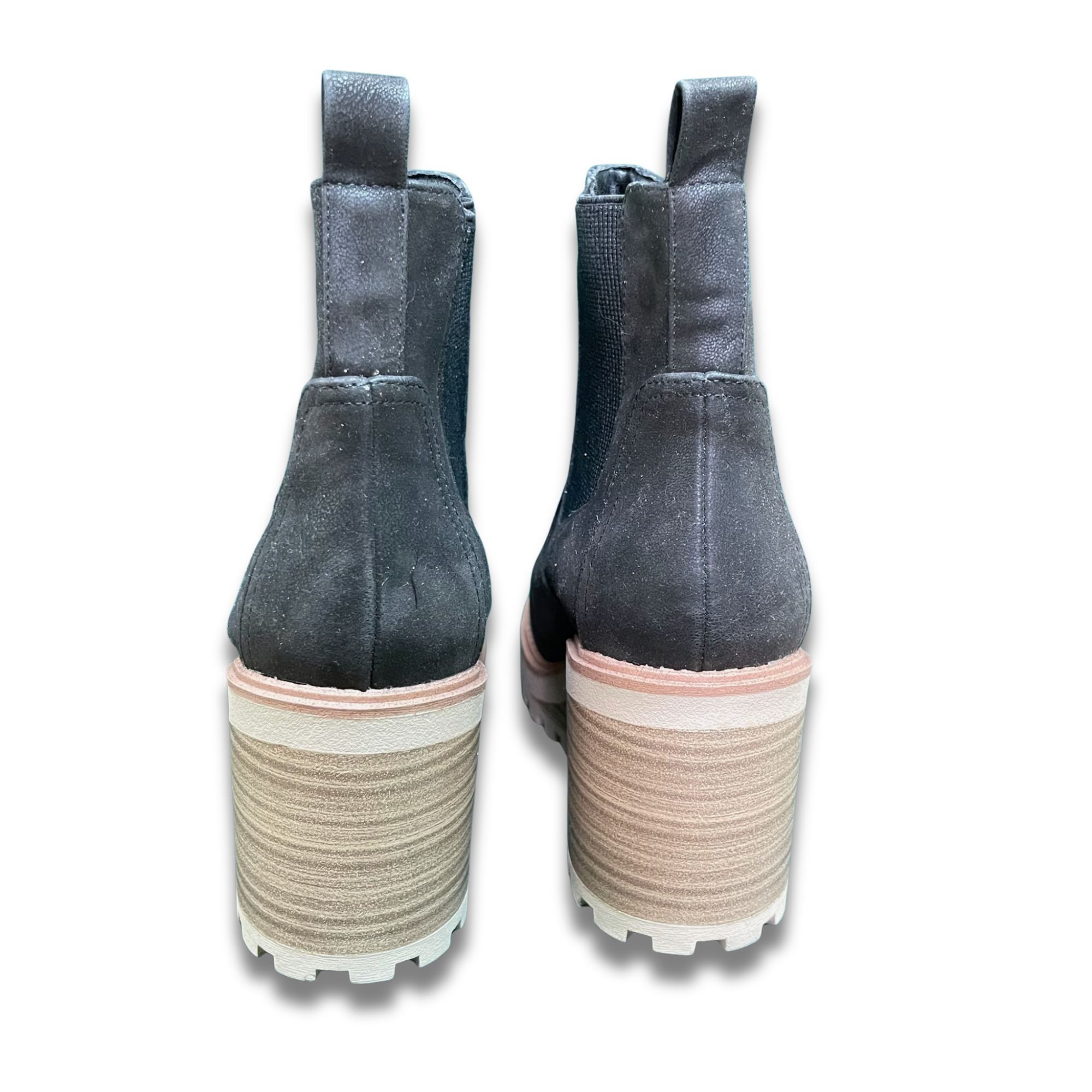 Other Mia Chelsea Boot Black Leather Wedge Heel Size 7.5 Women’s D Size US 7.5 / IT 37.5 - 3 Thumbnail