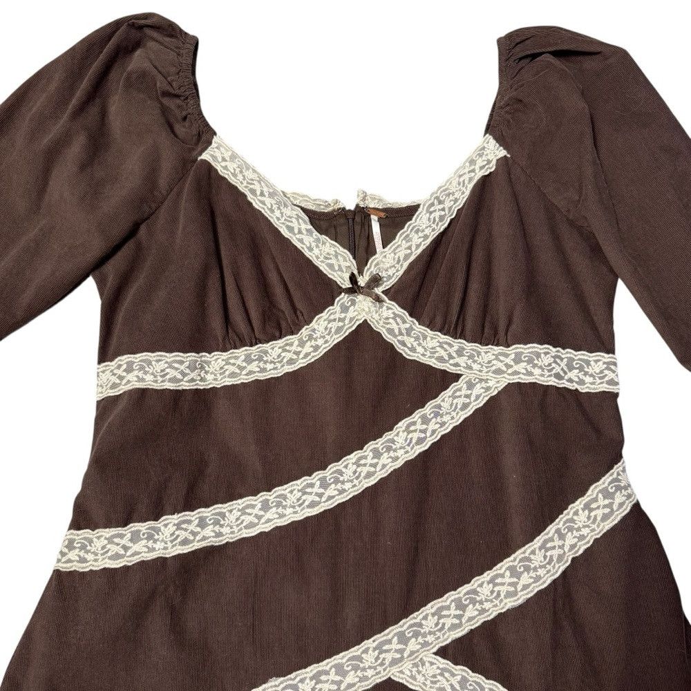 Free People NWT New $168 Free People Tennley Corduroy Mini Chocolate To Size XL / US 12-14 / IT 48-50 - 9 Thumbnail