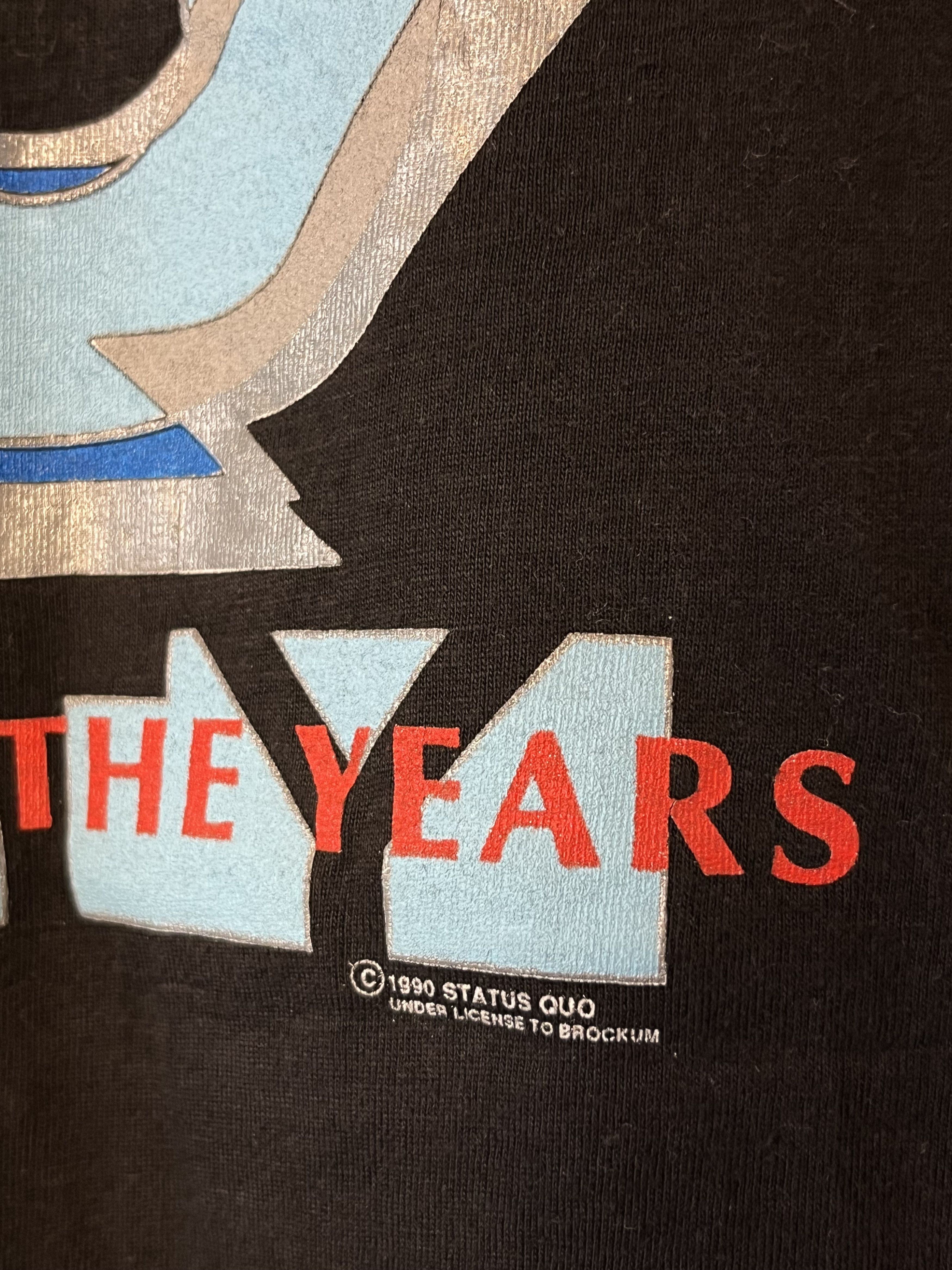 Band Tees × Vintage Status Quo - Rocking All Over The Years 1990 Size US L / EU 52-54 / 3 - 4 Thumbnail