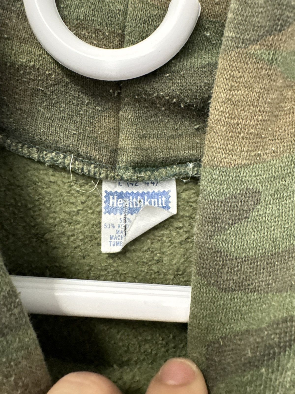 Vintage Vintage 70s Camo Hoodie Erd Grunge Size US M / EU 48-50 / 2 - 4 Thumbnail