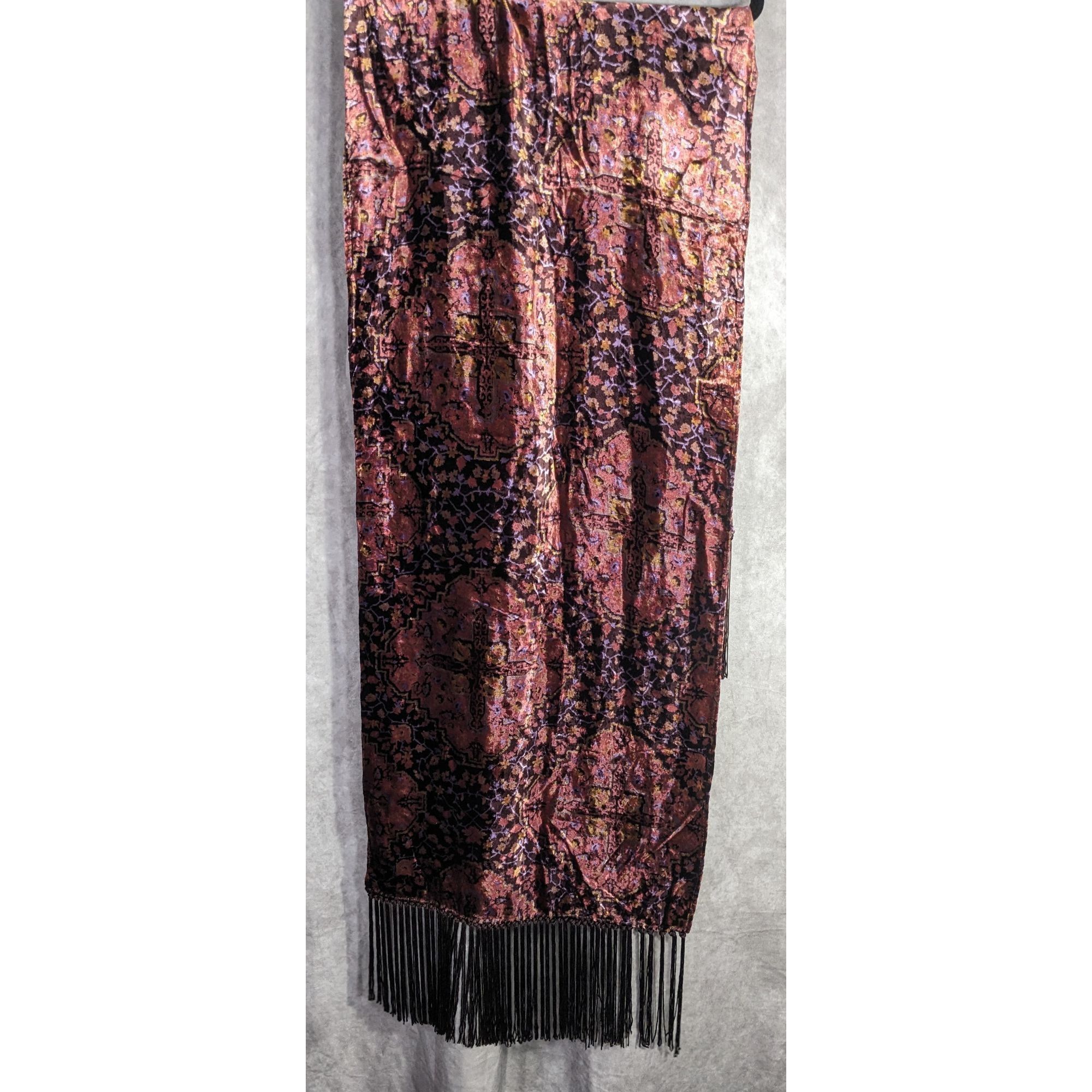 Other Vintage Renaissance-Inspired Dyed Velvet Shawl Size ONE SIZE - 5 Thumbnail