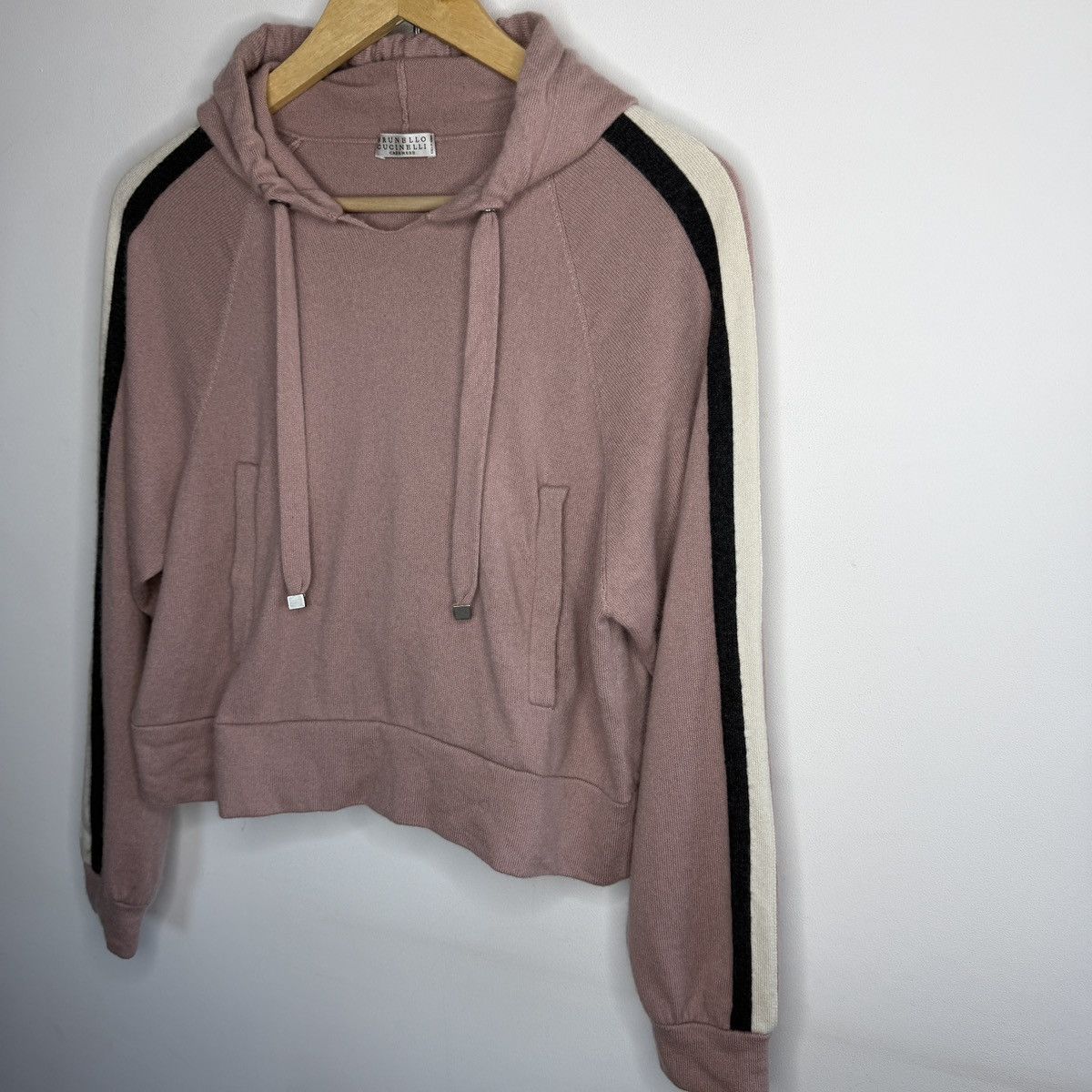 Brunello Cucinelli Brunello Cucinelli Hoodie Cashmere Pink Jumper Sweatshirt Size M / US 6-8 / IT 42-44 - 2 Thumbnail