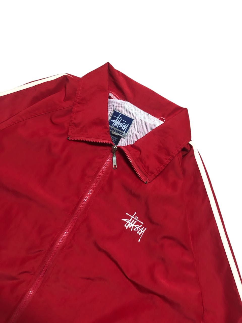 Stussy VINTAGE STUSSY SPORT RED LIGHT ZIPPER JACKET MESH LINING Size US L / EU 52-54 / 3 - 4 Thumbnail