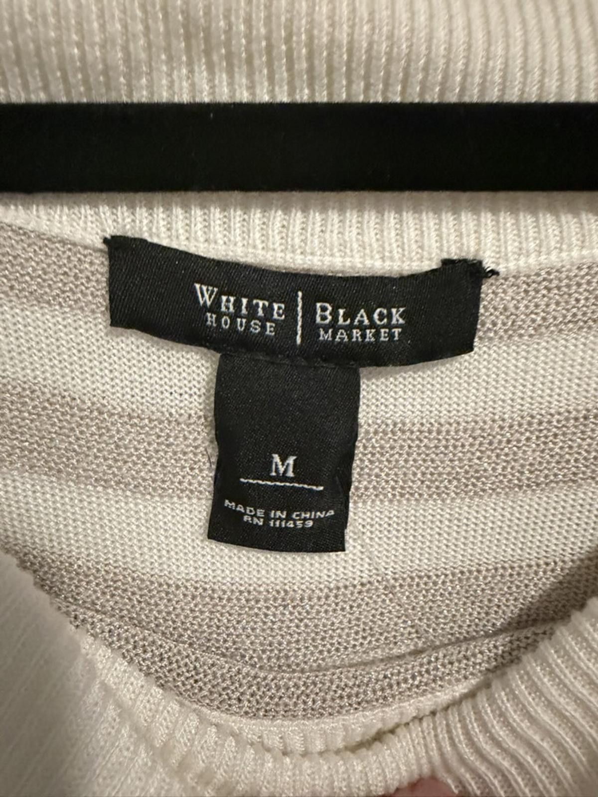 Other White House Black Market Striped Long Sleeve Sweater Top, M Size M / US 6-8 / IT 42-44 - 2 Thumbnail