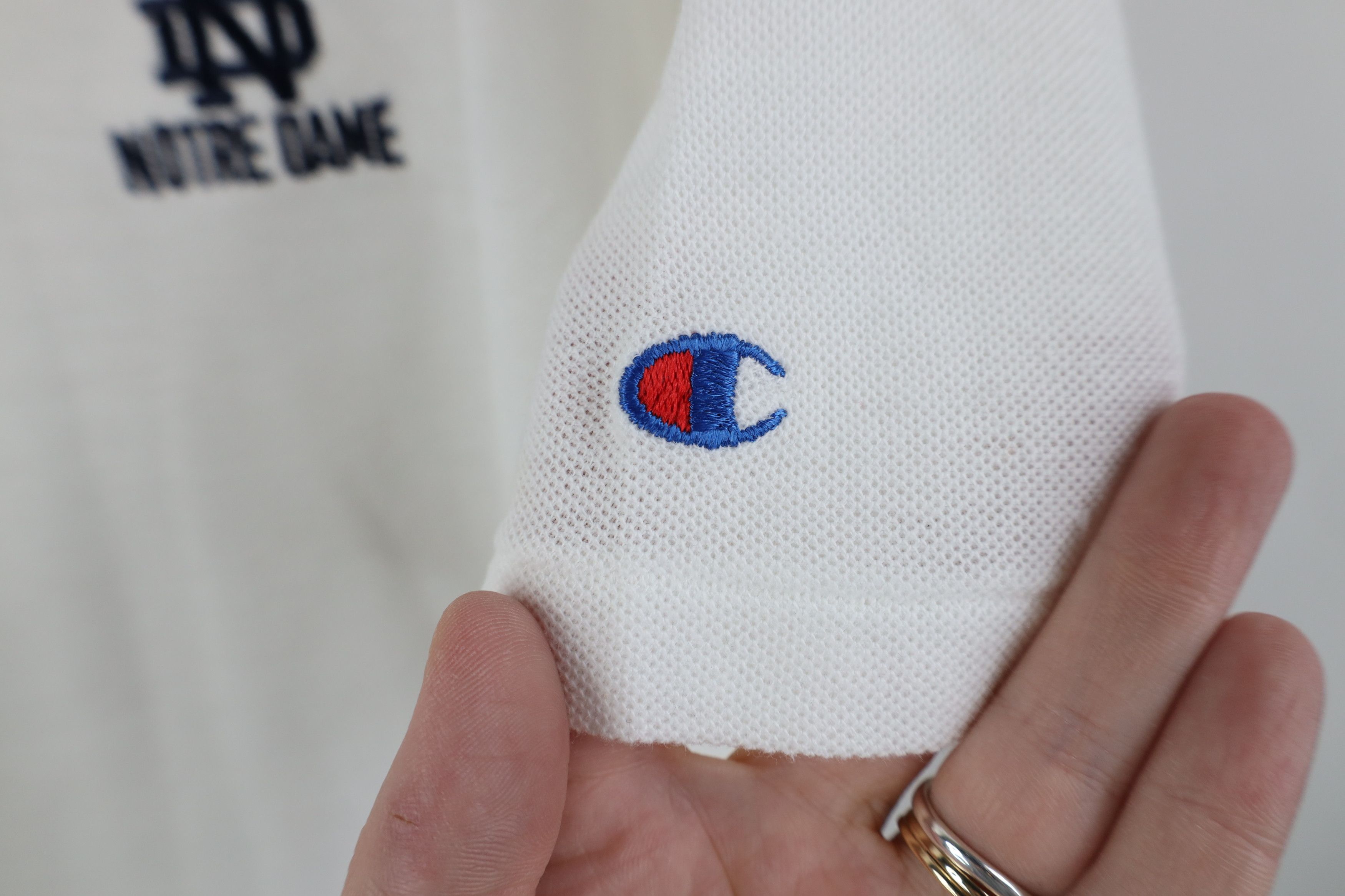 Champion Vintage 80s 90s Champion University Football Golf Polo USA Size US XL / EU 56 / 4 - 4 Thumbnail