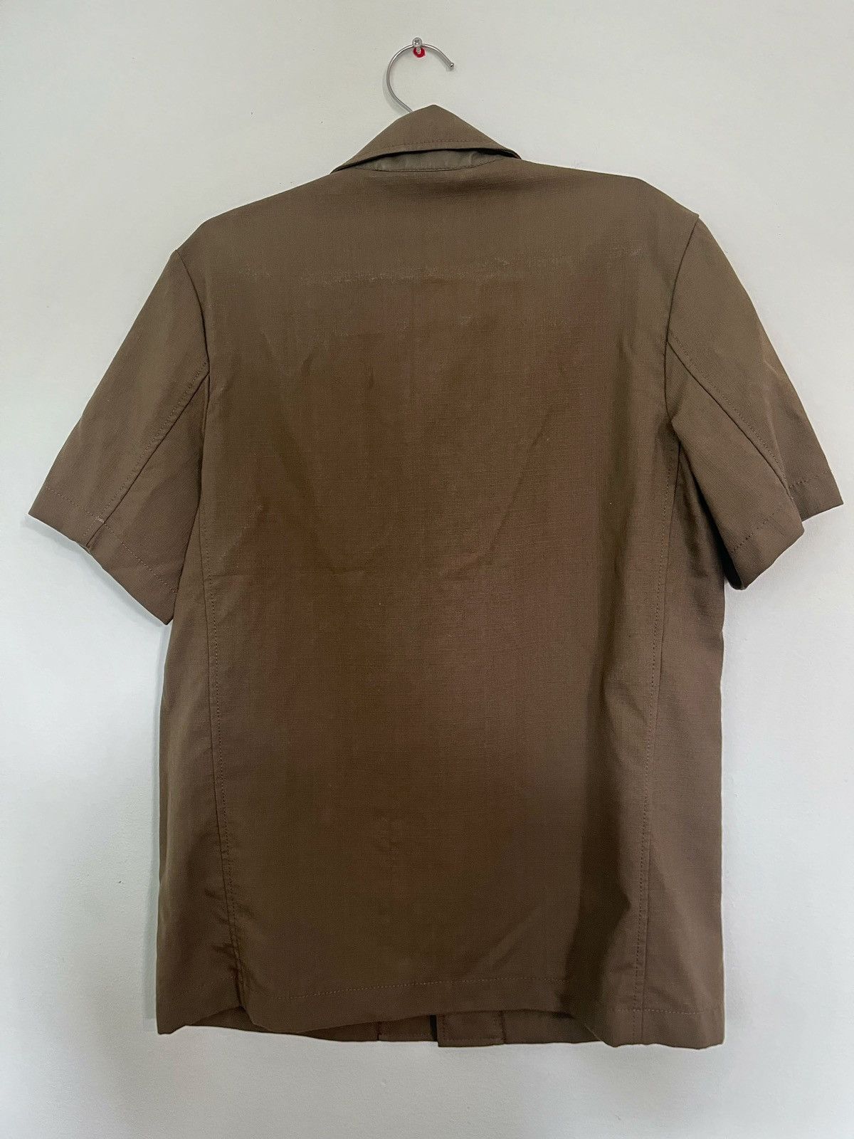 Marni Marni Olive Virgin Wool Ripstop Utility Shirt 48 Italy Size US S / EU 44-46 / 1 - 2 Thumbnail