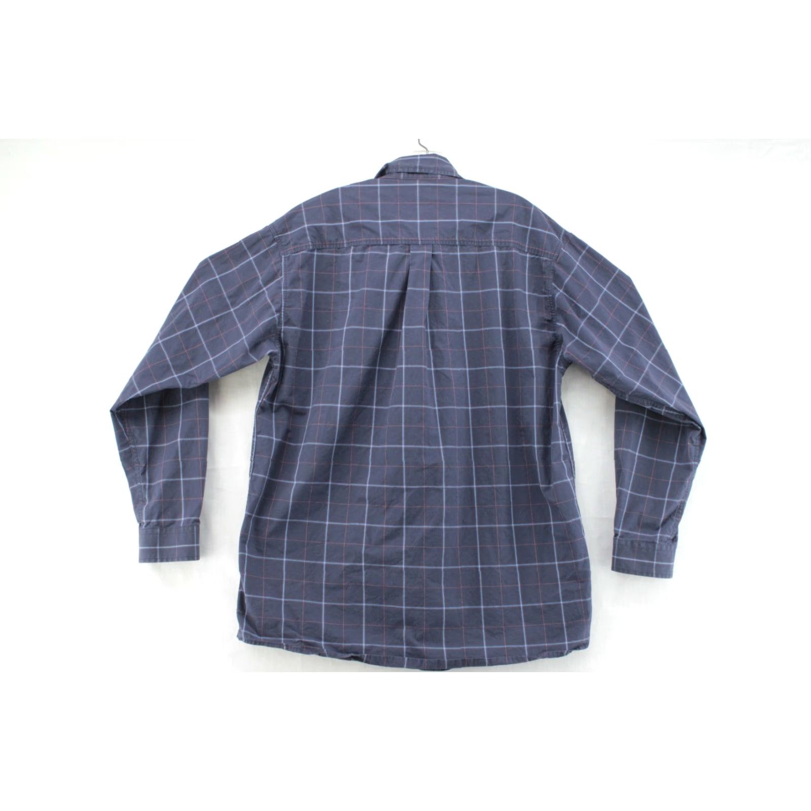 Vintage Cinch Shirt Button-Down Men’s Large Blue Plaid Long Sleeve Logo Pocket Cotton Shirt Size US L / EU 52-54 / 3 - 3 Thumbnail