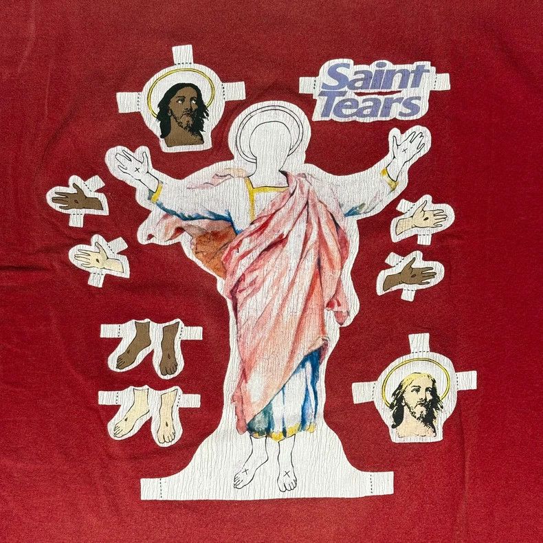 Saint Michael Saint Michael Religious letters red short sleeves Size US XL / EU 56 / 4 - 2 Thumbnail