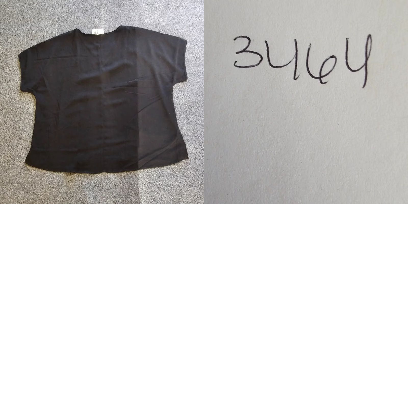 Vintage Savanna Jane Top Womens 3X Black Sequins Shimmer Short Sleeve Boxy V-Neck Pullover blouse Holiday Mens Womens Girls Size XXL / US 16-18 / IT 52-54 - 8 Thumbnail