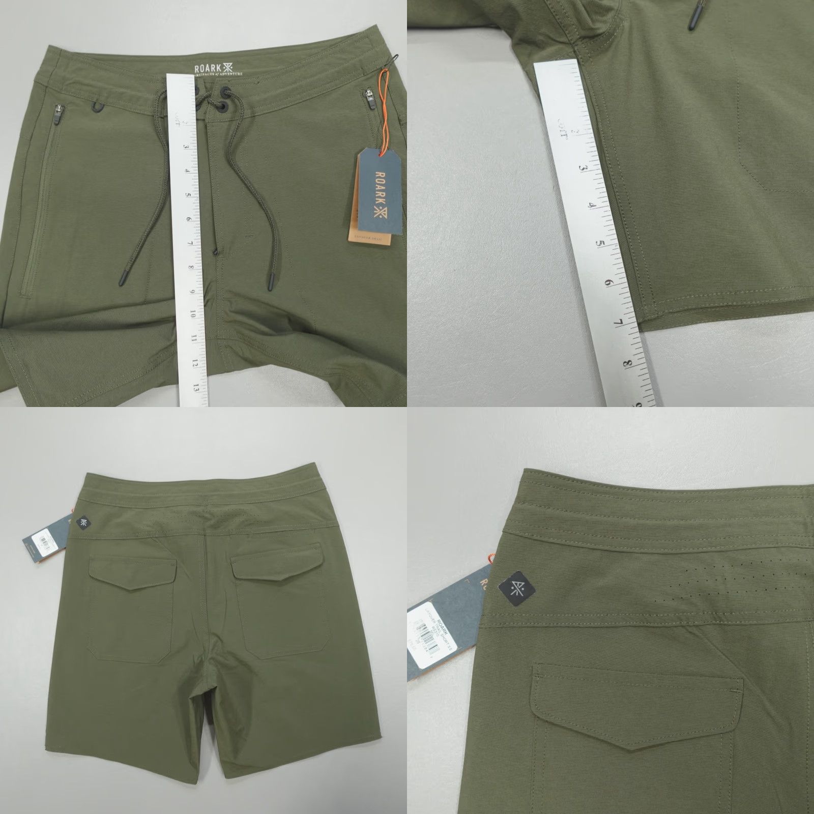 Roark Roark Layover Trail Shorts 3.0 Men's Size 28 Military Green Pockets Nylon Blend Size US 28 / EU 44 - 8 Thumbnail