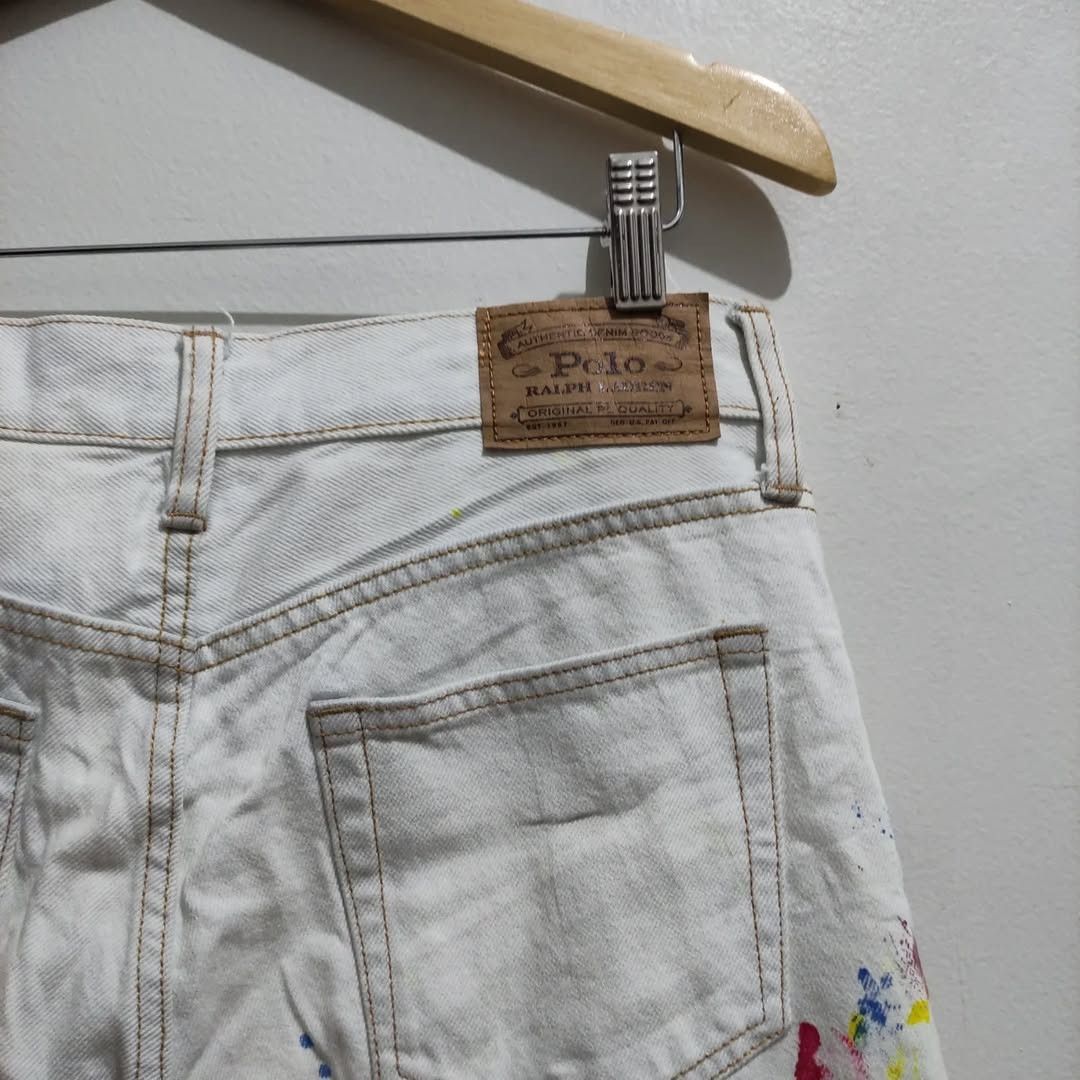 Polo Ralph Lauren Polo Ralph Lauren Paint Splatter Jeans Size 30 Size 30" / US 8 / IT 44 - 7 Thumbnail