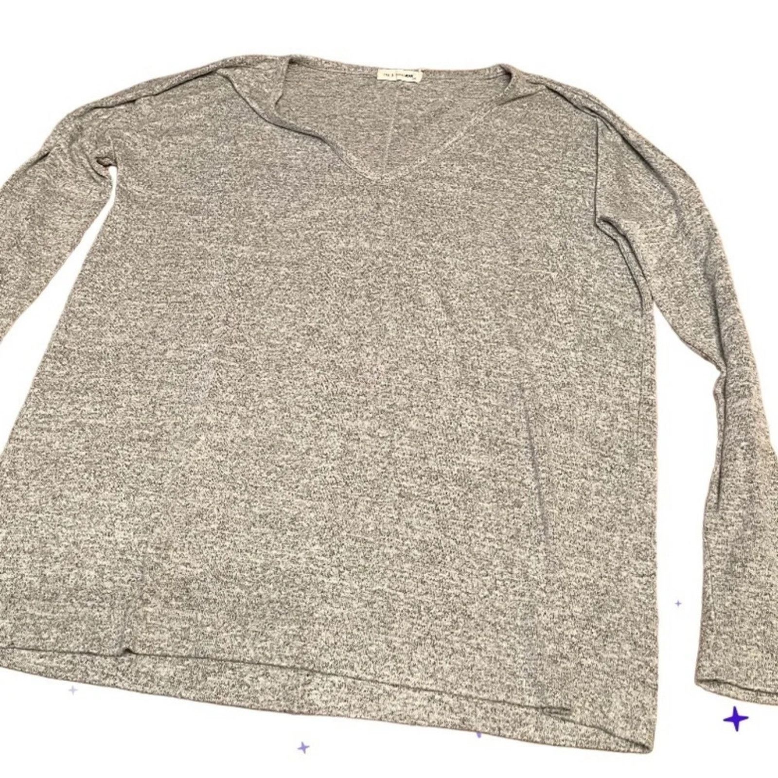 Rag & Bone Rag & Bone rayon/polyester blend Heather grey shirt, size L Size L / US 10 / IT 46 - 1 Thumbnail