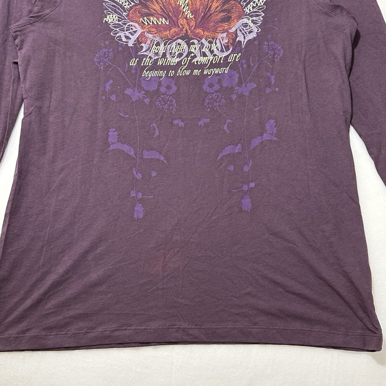 Old Navy Vintage Y2K Old Navy XXL Purple Long Sleeve Graphic T Shirt Size XXL / US 16-18 / IT 52-54 - 6 Thumbnail