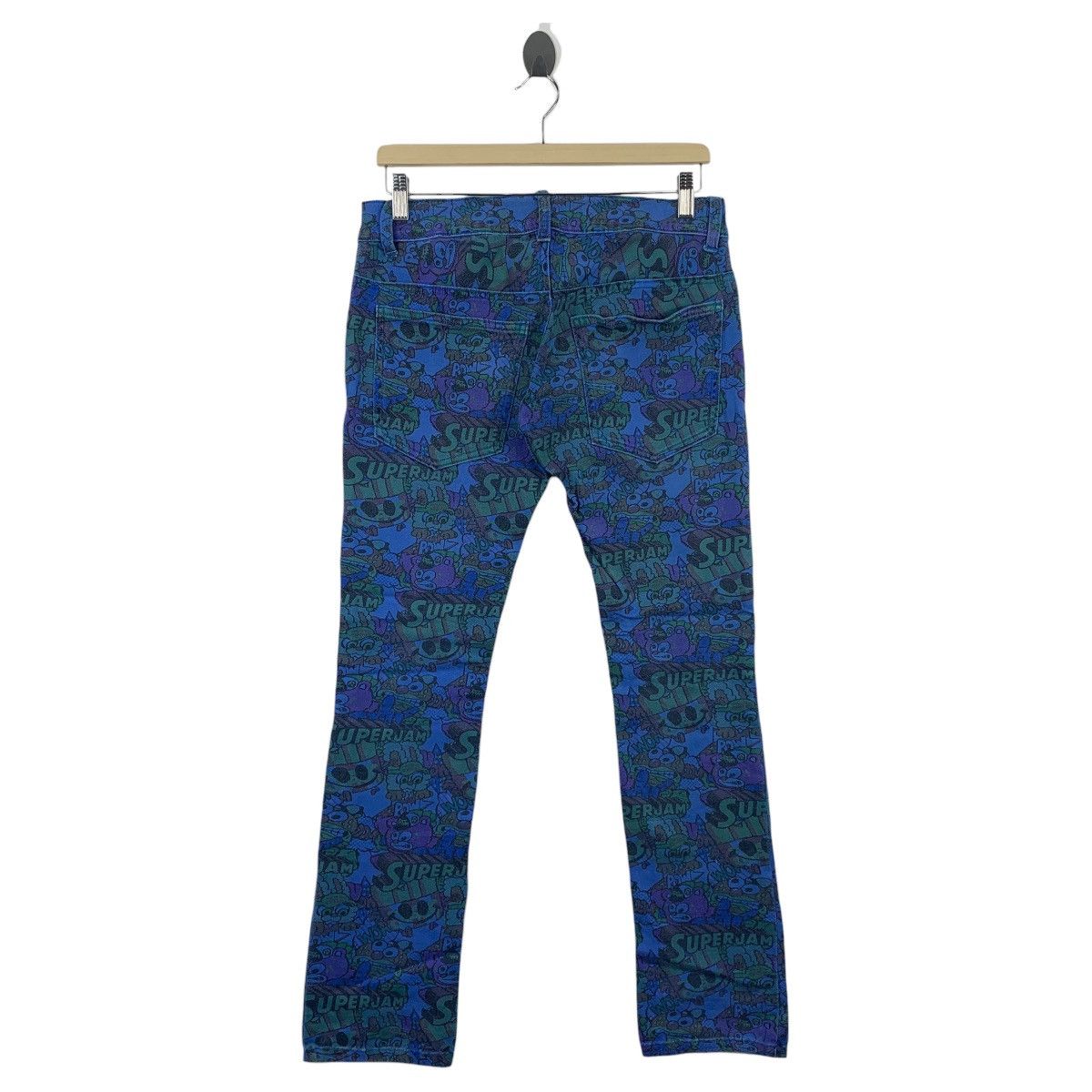 Japanese Brand JAM JOYFULL and MONSTER full print superjam slim fit pants Size 30" / US 8 / IT 44 - 4 Thumbnail