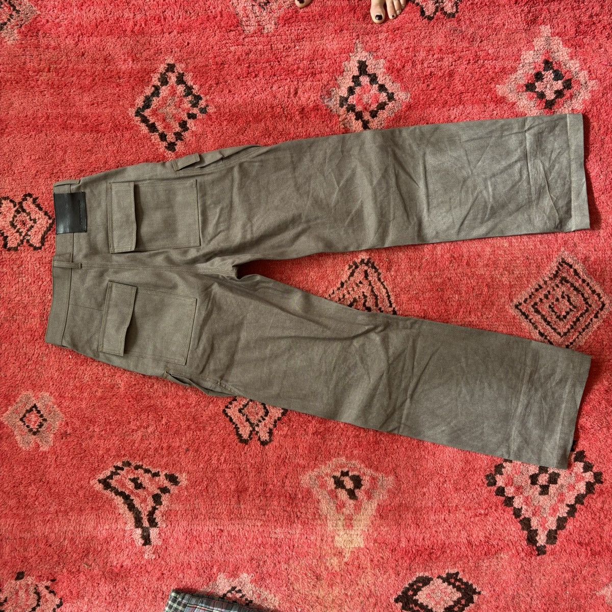 Rick Owens Rick Owens Geth DRKSHDW Sage Cargo Size US 29 - 3 Thumbnail