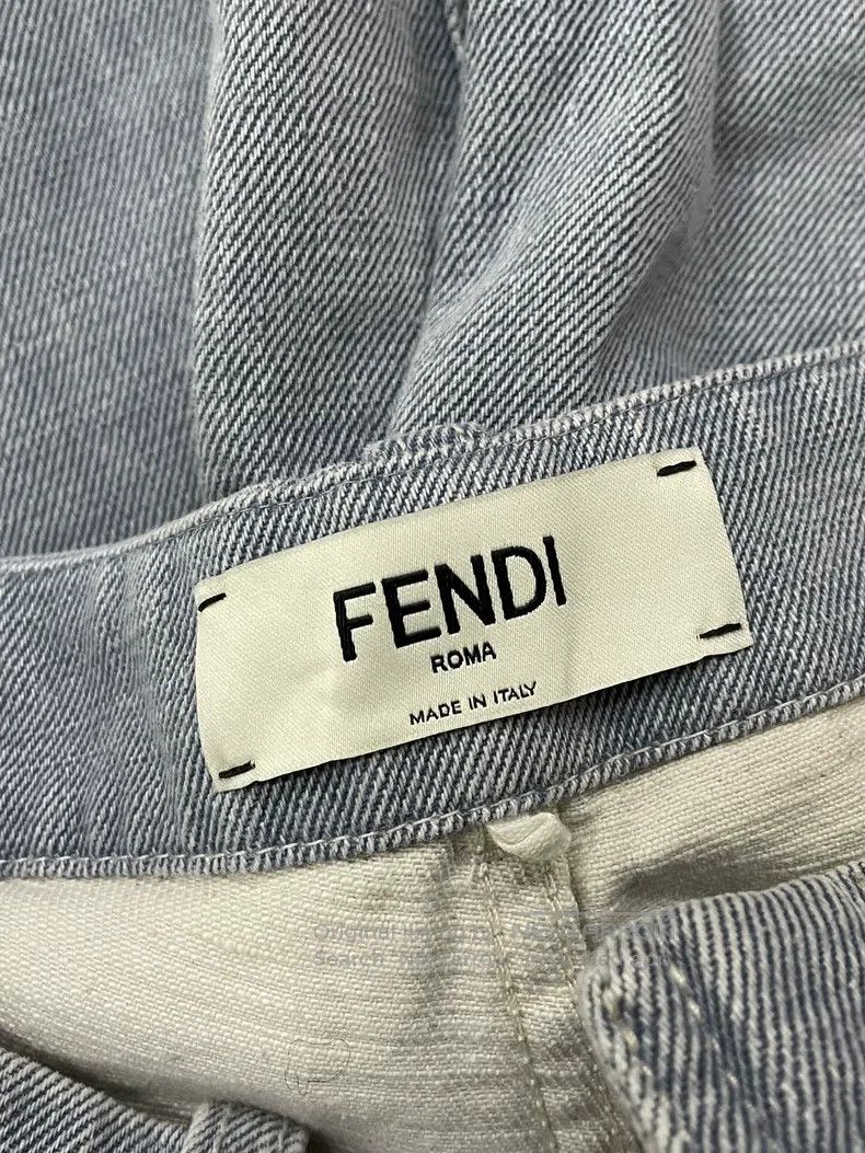 Fendi Fendi Light blue denim pants, long Size 24" / US 00 / IT 34 - 5 Thumbnail