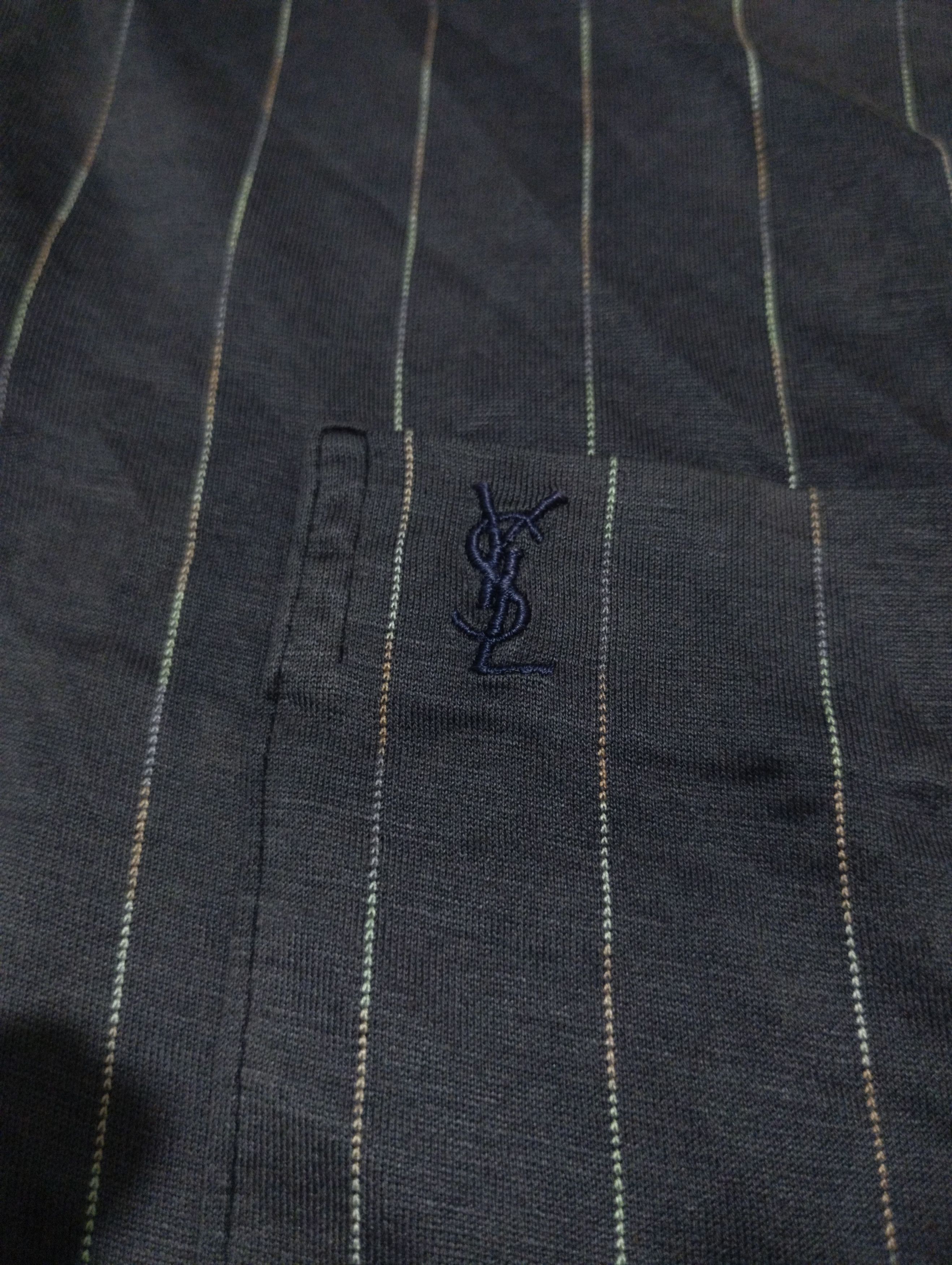 Yves Saint Laurent Yves Saint Laurent Sun Faded Natural Polo Shirt Size US L / EU 52-54 / 3 - 4 Thumbnail