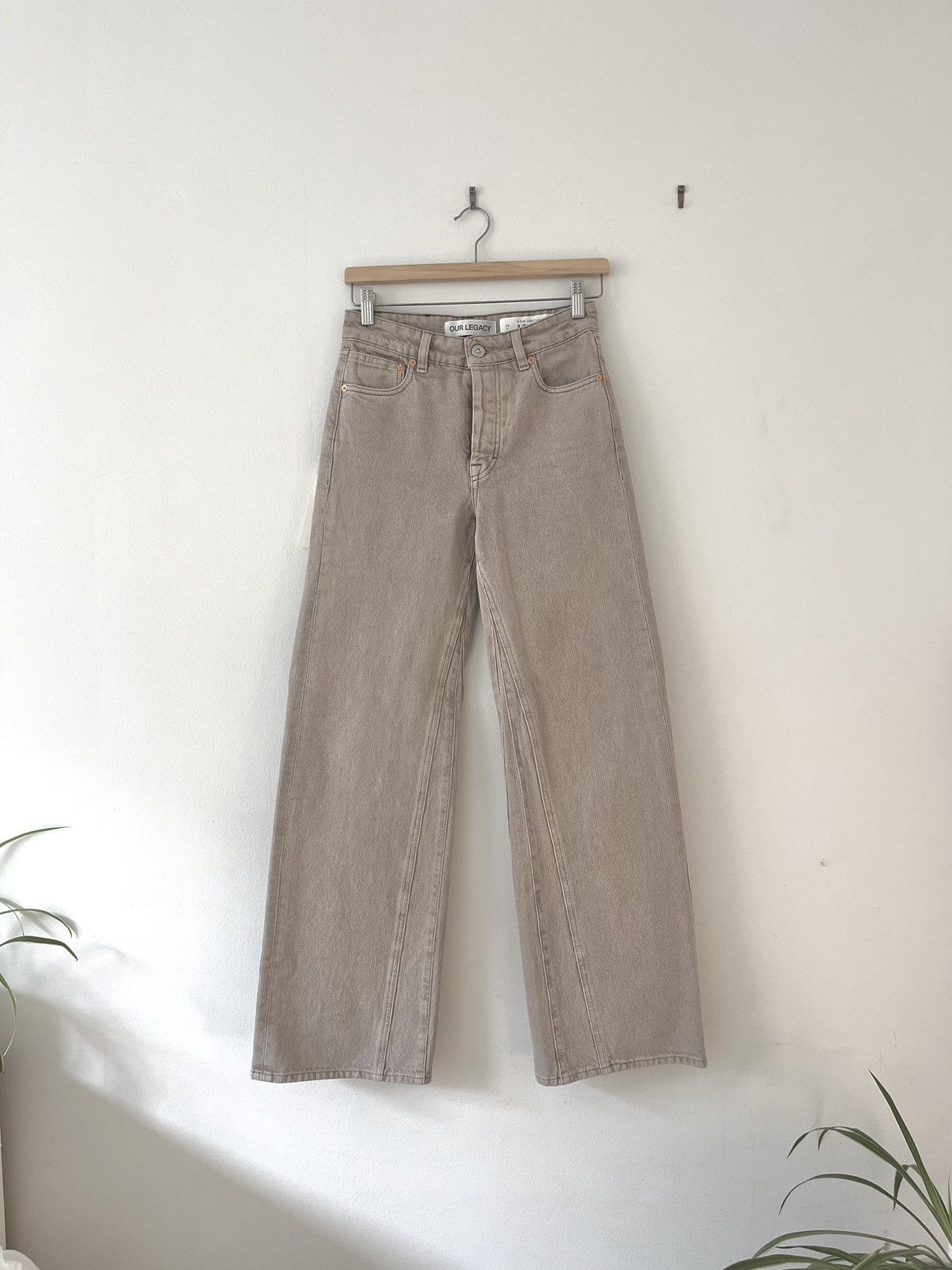 Our Legacy Our Legacy Beige Treble Cut Jeans Size 24" / US 00 / IT 34 - 3 Thumbnail