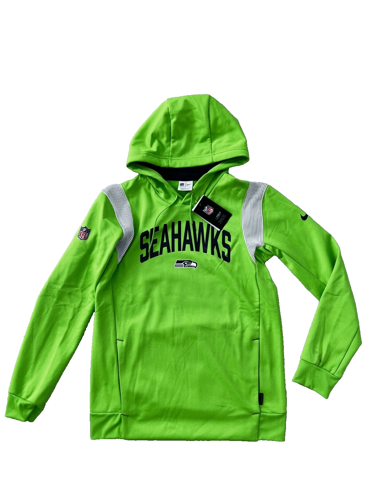 Image of Nike Seattle Seahawks Football Sideline Pullover Hoodie S in Green, Men's (Size Small)