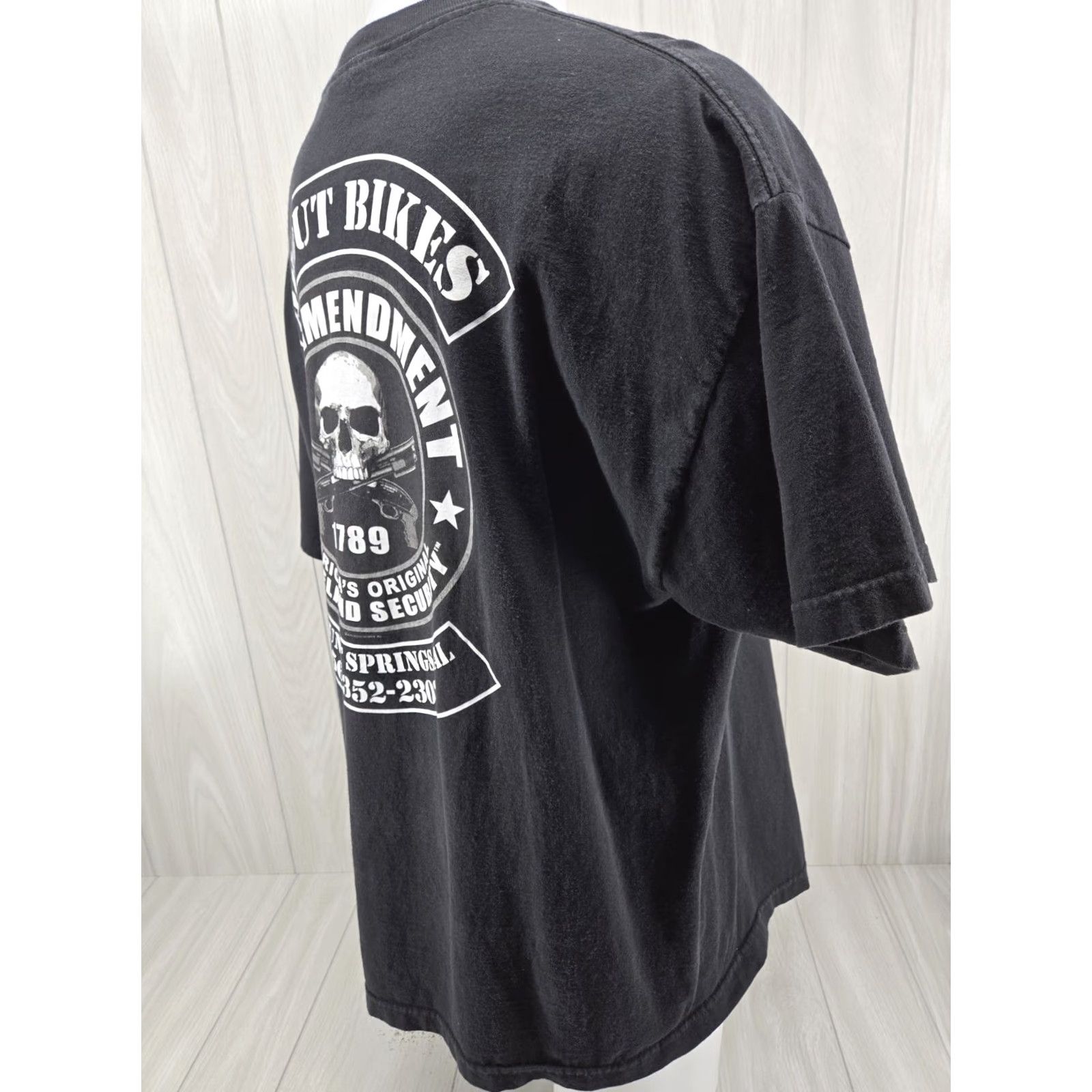 Vintage Hot Leathers Biker For Life T Shirt Mens 2XL Black Short Sleeve Eagle Skull 2013 Size US XXL / EU 58 / 5 - 6 Thumbnail