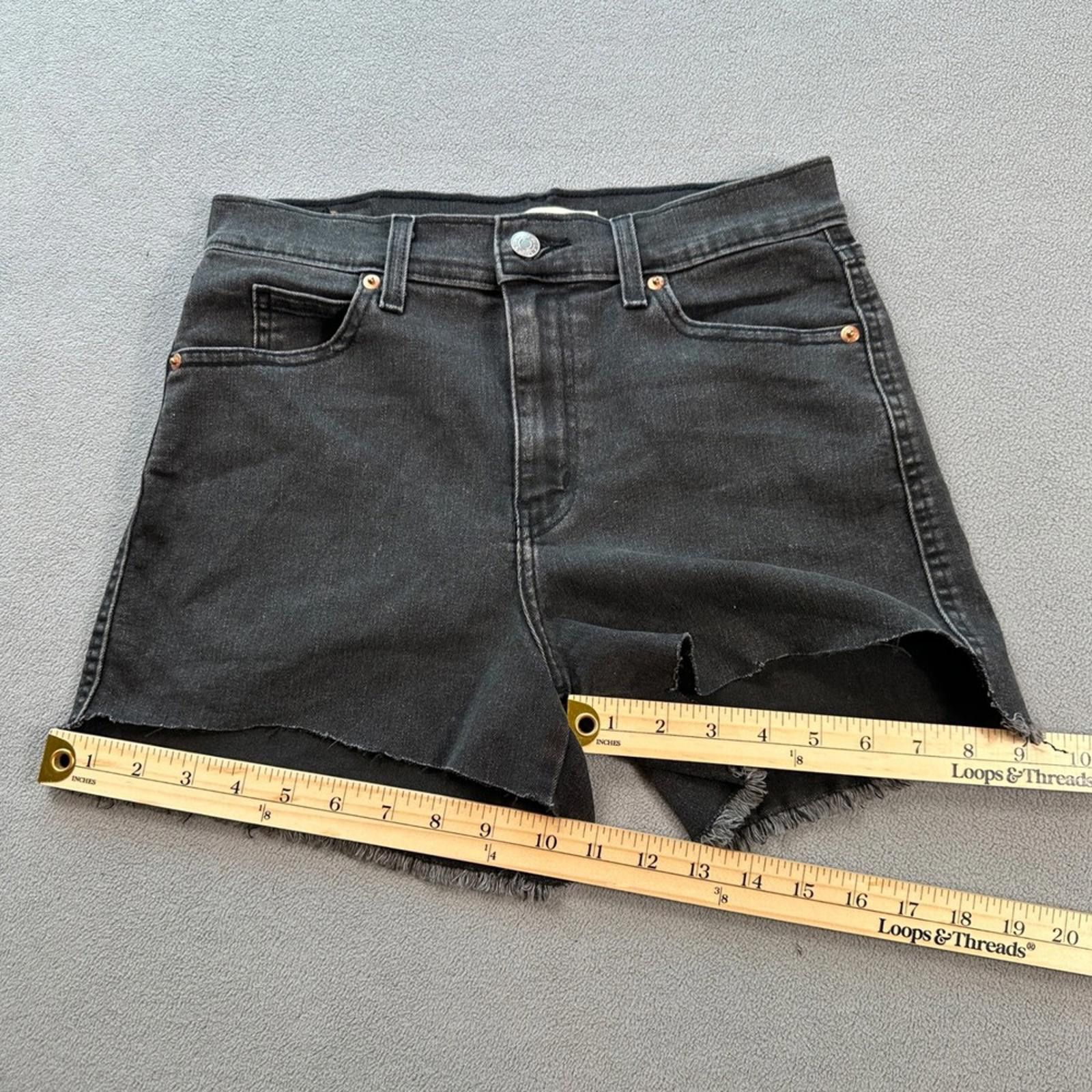 Other Signature by Levi Strauss & Co Denim Shorts Womens 25 Black Size 25" / US 0 / IT 36 - 4 Thumbnail