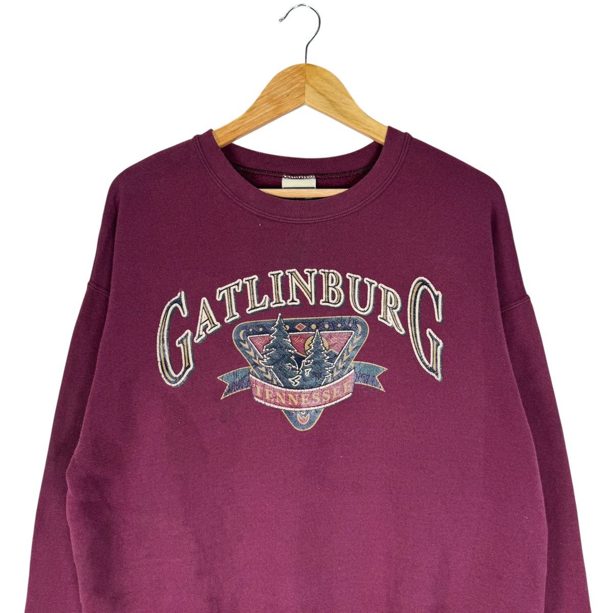 Lee ☀️VTG 90s GATLINBURG TENNESSEE SWEATSHIRT Size US L / EU 52-54 / 3 - 4 Thumbnail