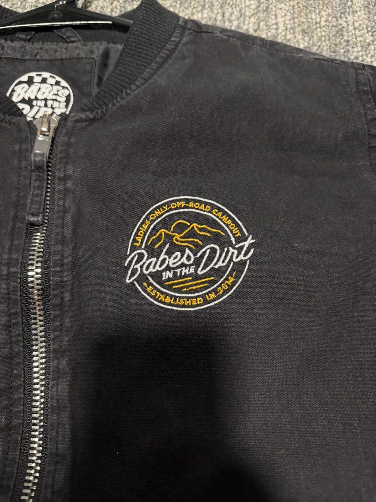 Other Babes in the Dirt Black Bomber Jacket Size M / US 6-8 / IT 42-44 - 2 Thumbnail