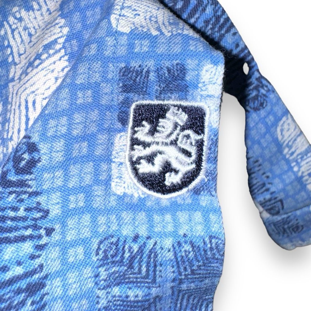 Nat Nast Rare Nat Nast South Pacific Blue Silk Camp Collar Silk Butto Size US L / EU 52-54 / 3 - 7 Thumbnail