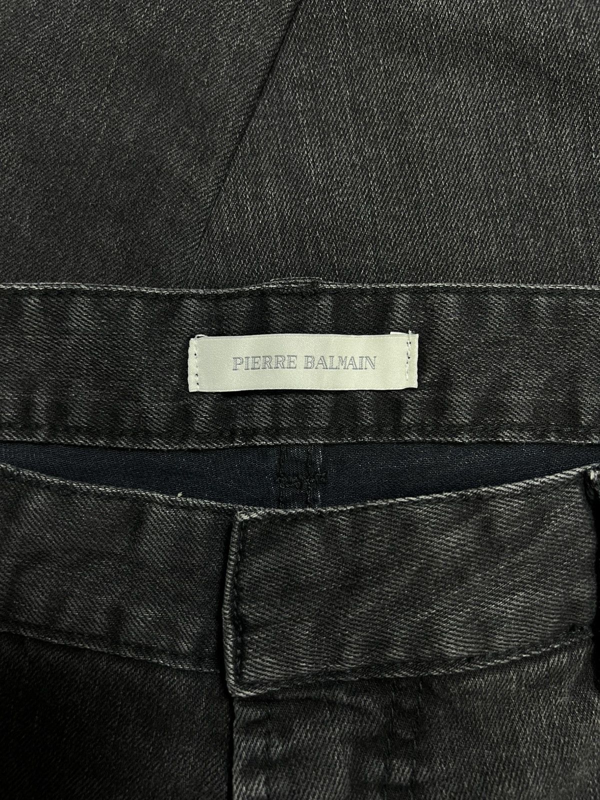 Pierre Balmain Pierre Balmain - Washed Zip Pocket Ankle Zip Biker Jeans Size US 32 / EU 48 - 14 Thumbnail