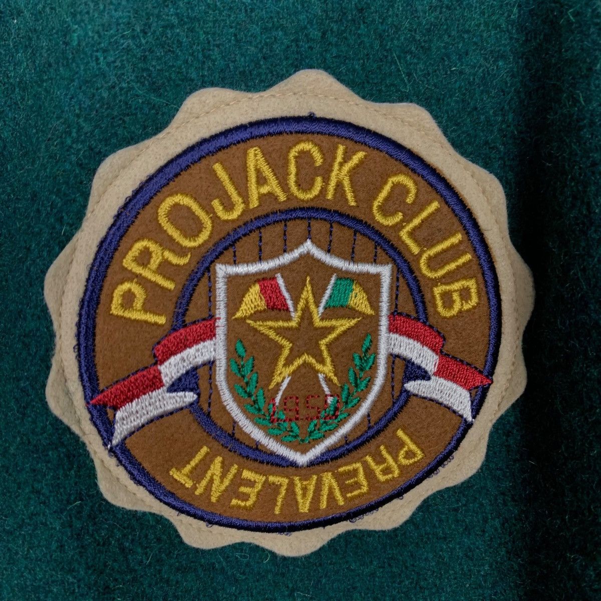 Japanese Brand PROJACK CLUB PREVALENT Green Wool Varsity Jacket #2148-C95 Size US S / EU 44-46 / 1 - 15 Thumbnail