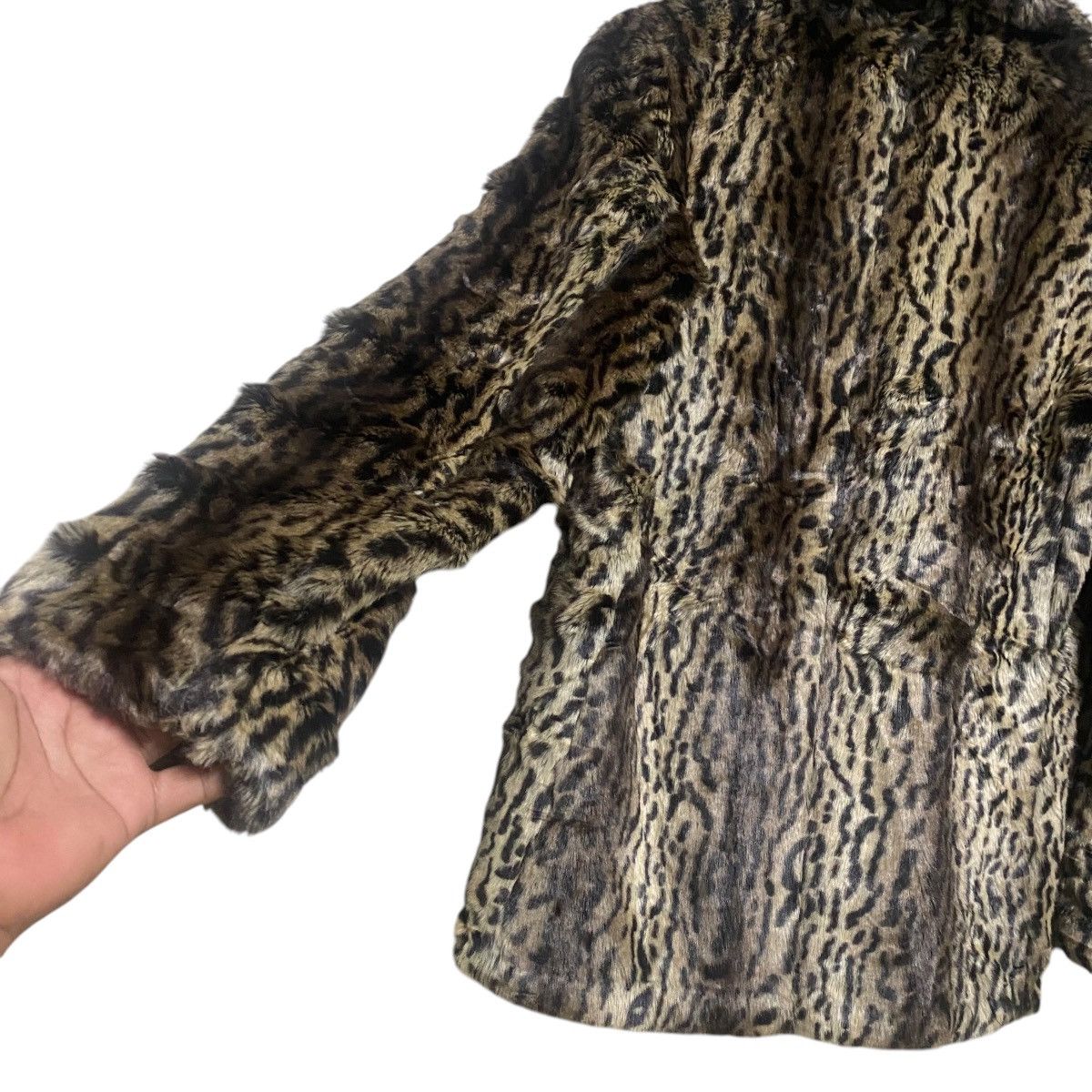 Schott MOUSSY X SCHOTT BROS Faux Fur Leopard Peacoat Jacket Size M / US 6-8 / IT 42-44 - 11 Thumbnail