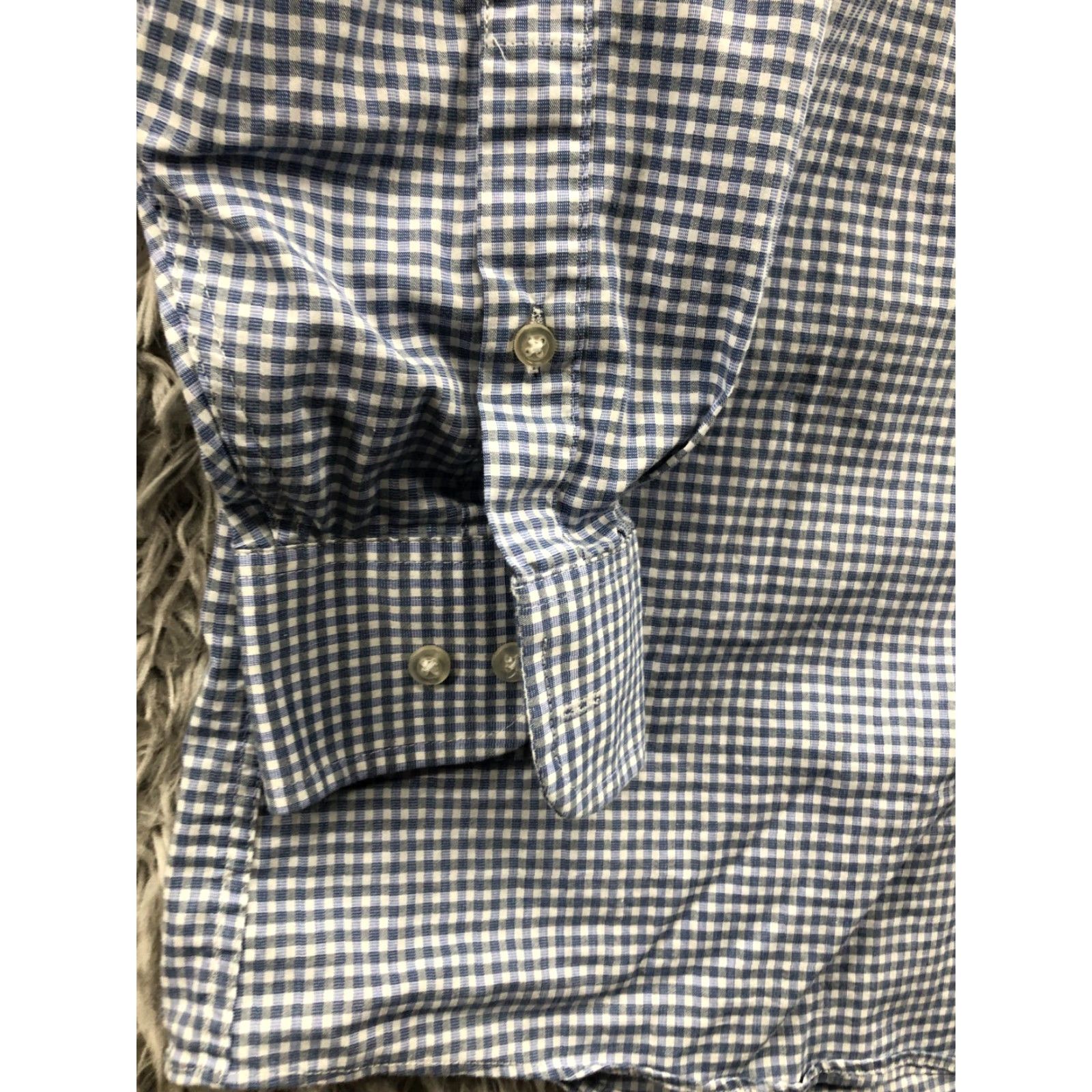 Arrow Arrow Shirt L Mens Long Sleeve Button Down Collar Blue Gingham Check Size US L / EU 52-54 / 3 - 2 Thumbnail