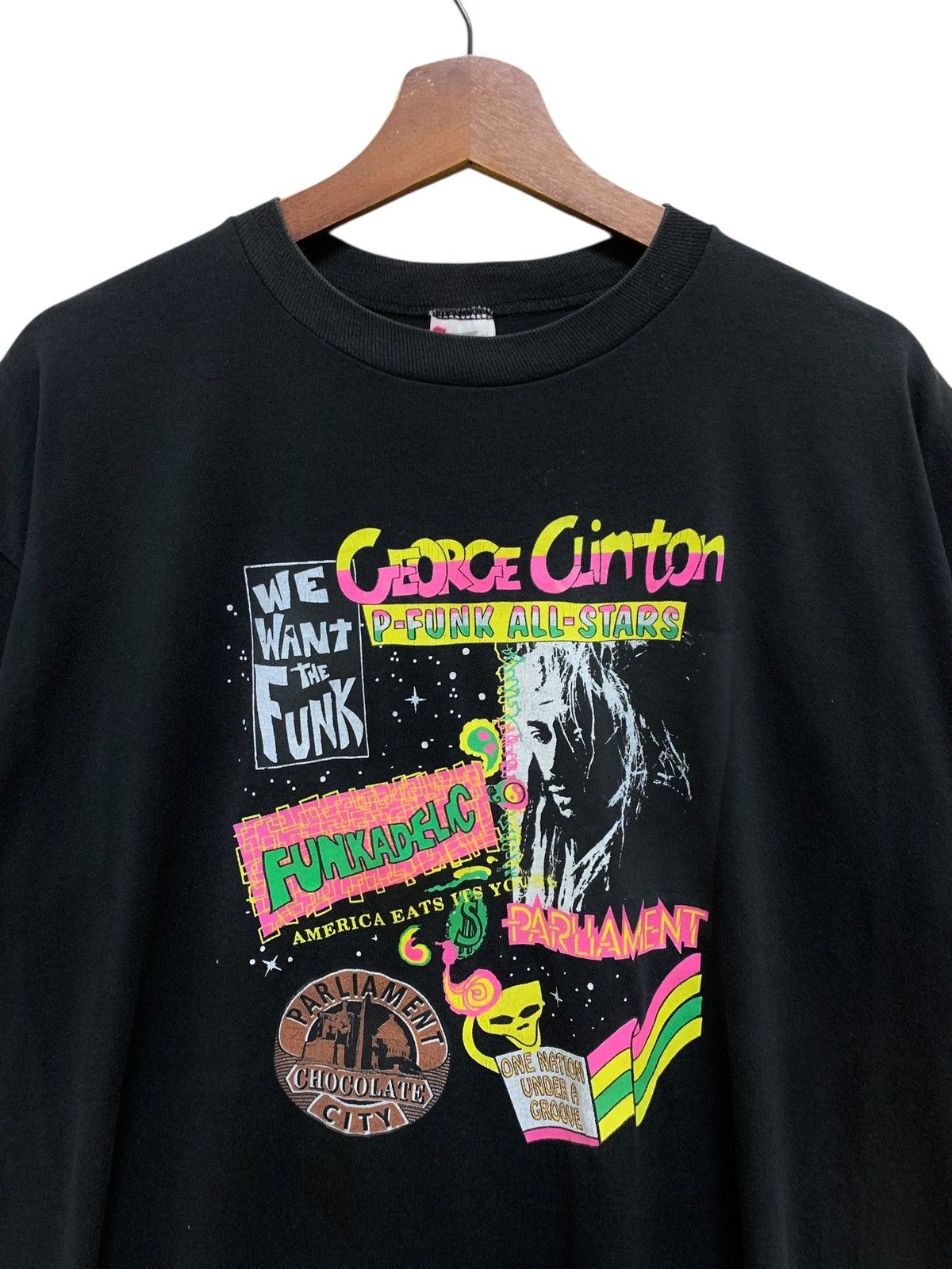 Band Tees × Vintage Vintage Funk Band Parliament Funkadelic T-shirt 1990s Size US XL / EU 56 / 4 - 3 Thumbnail