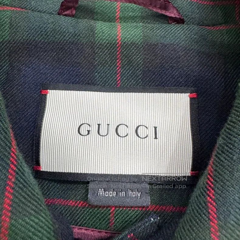 Gucci Gucci Floral rabbit embroidered plaid coat Size M / US 6-8 / IT 42-44 - 2 Thumbnail
