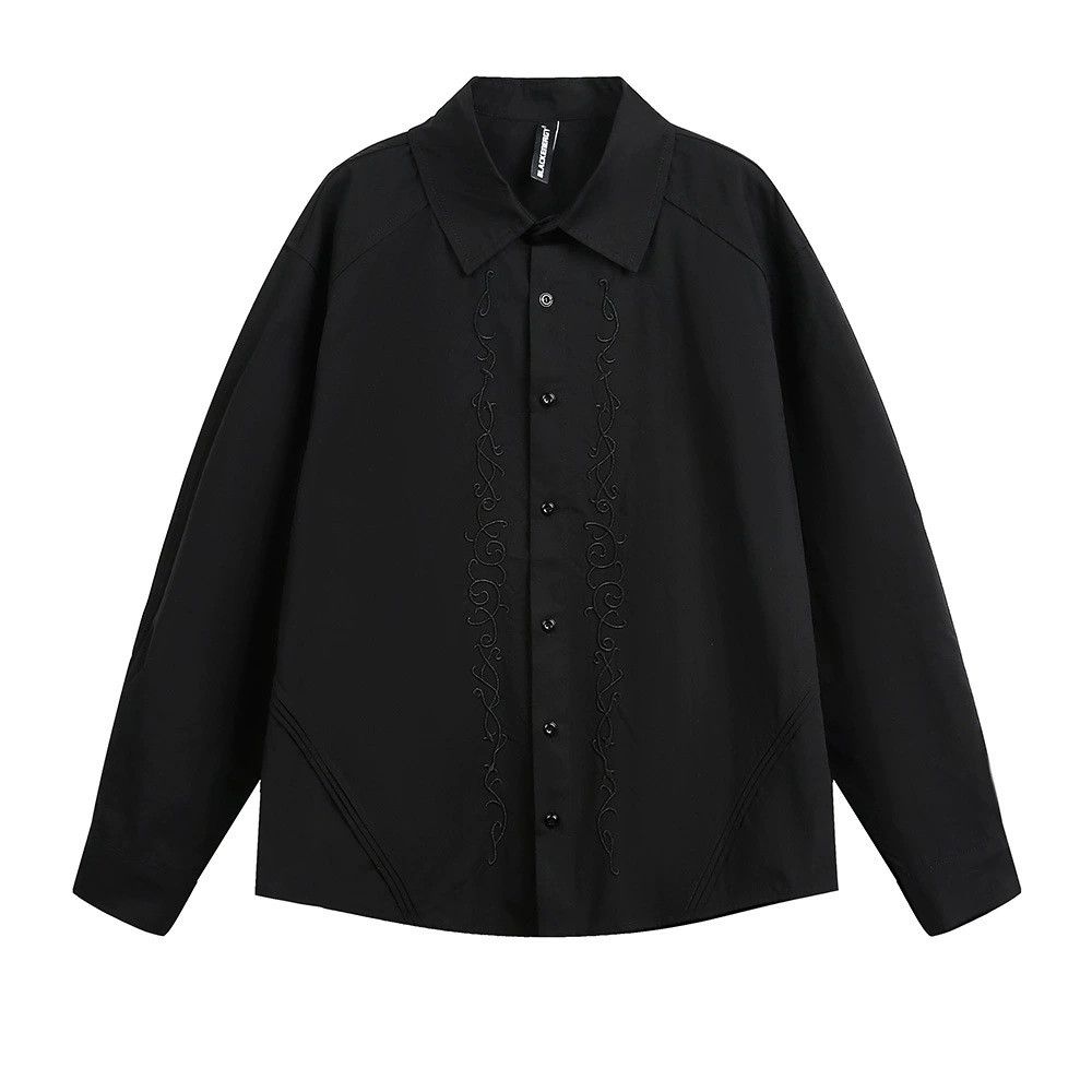 Vintage Men's casual loose mbroidered long-sleeved shirt Size US M / EU 48-50 / 2 - 1 Thumbnail