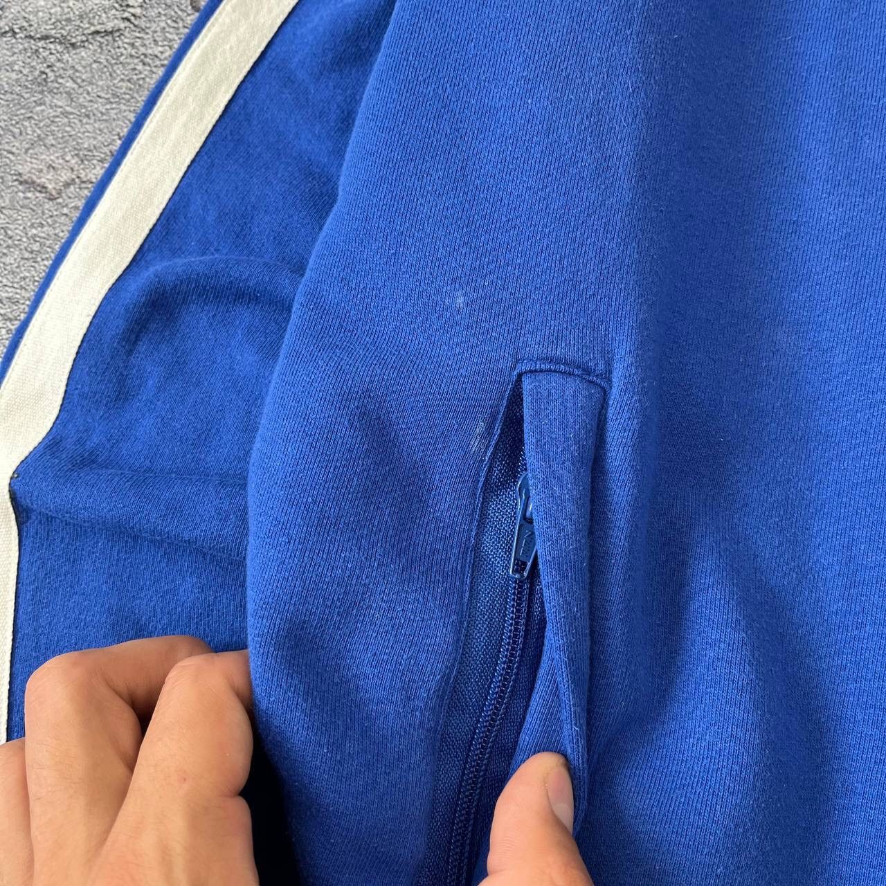 Other Y2K Rare 🇫🇷 Blue 10 Italia Team big center logo Soccer Zip Size US L / EU 52-54 / 3 - 5 Thumbnail