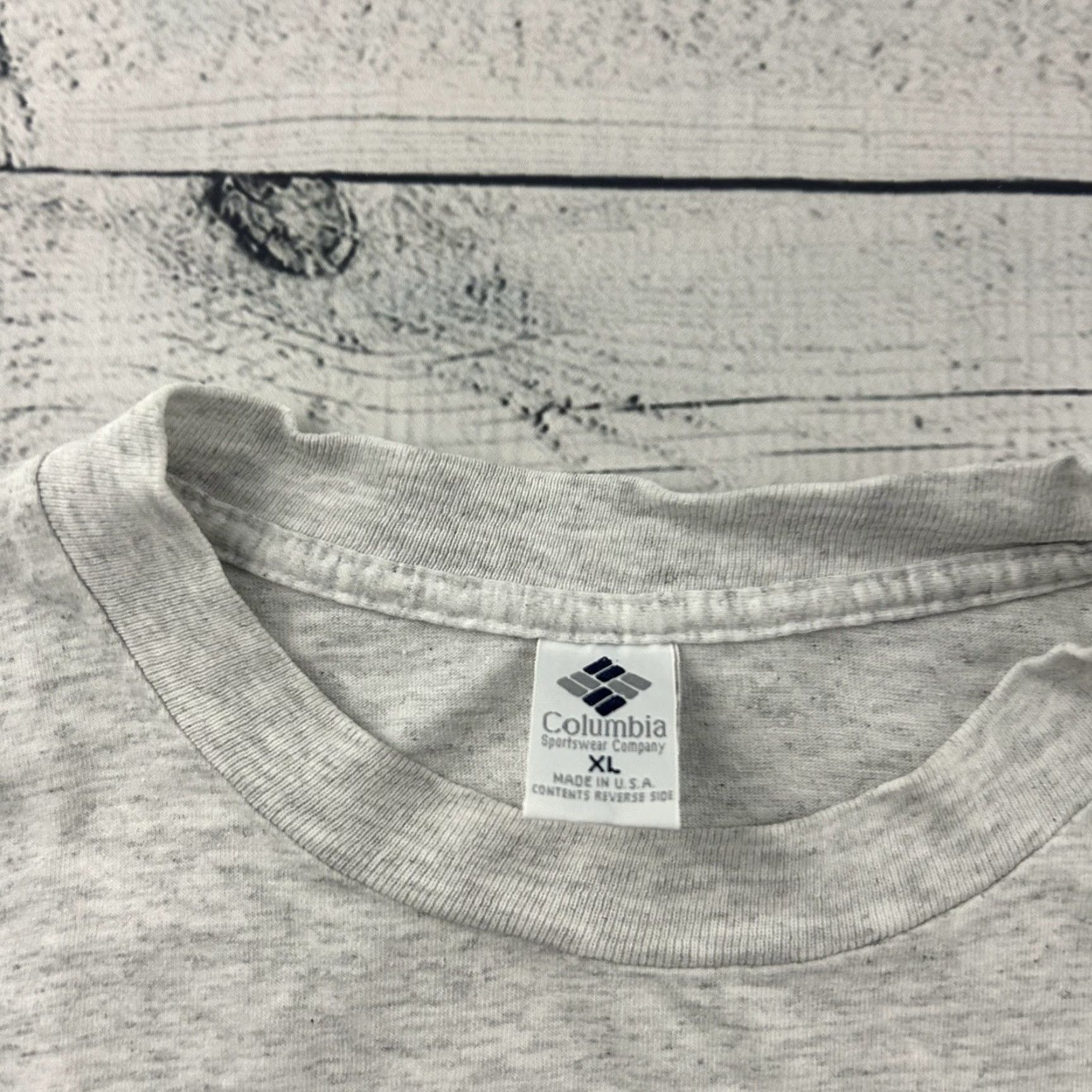 Vintage Columbia T-Shirt Fisherman Logo Short Sleeve Crew Neck Mens XL Gray Vintage: No? Size US XL / EU 56 / 4 - 2 Thumbnail